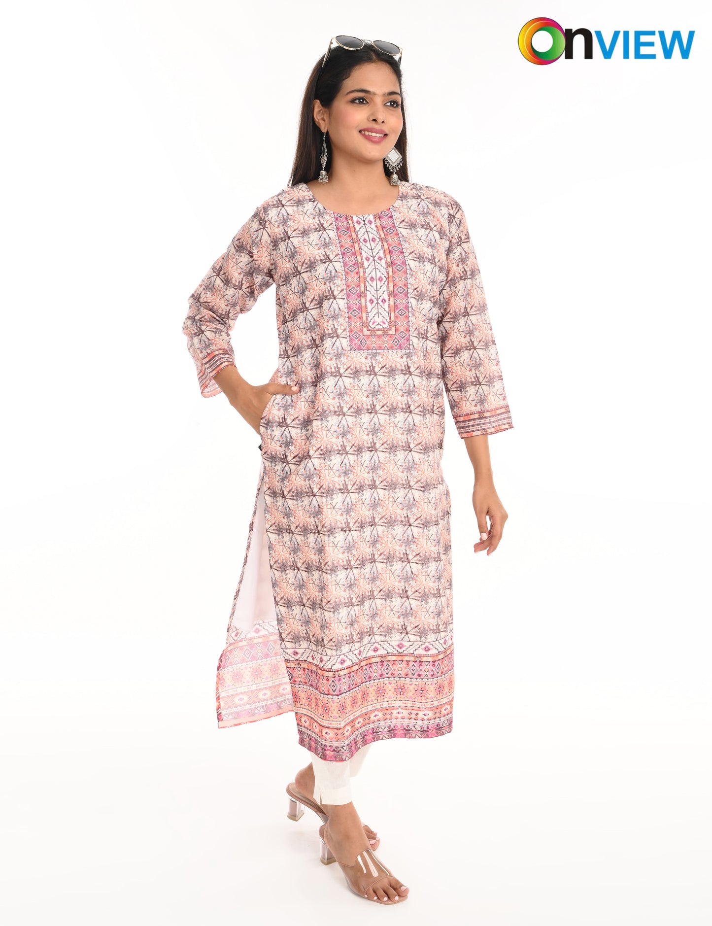 ONVIEW | 1127 | COTTON CHIKANKARI WORK WITH DIGITAL PRINT | PACK OF 4