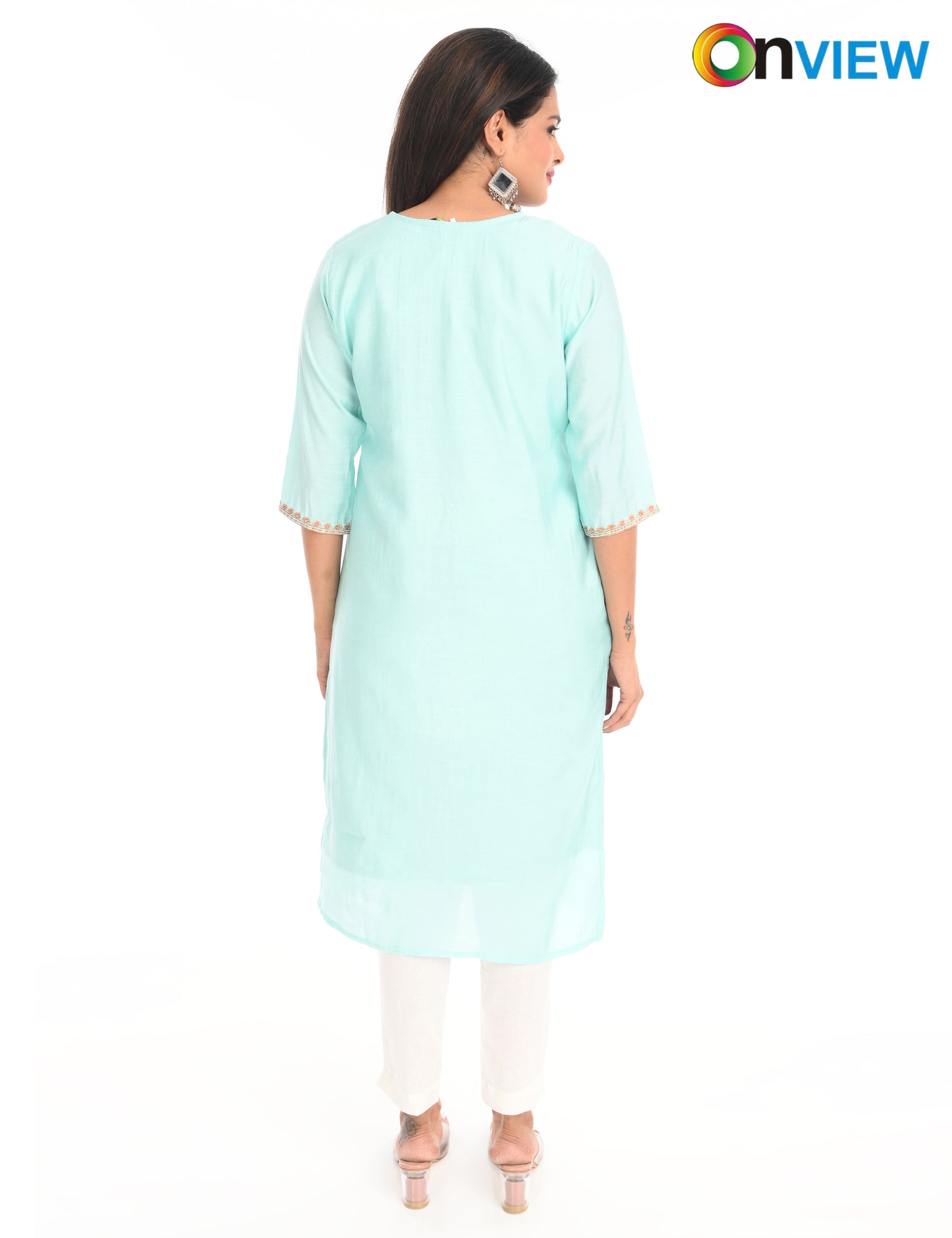 ONVIEW | 1432 | ROMAN SILK EMBROIDERY BORDER WITH LINING | PACK OF 4