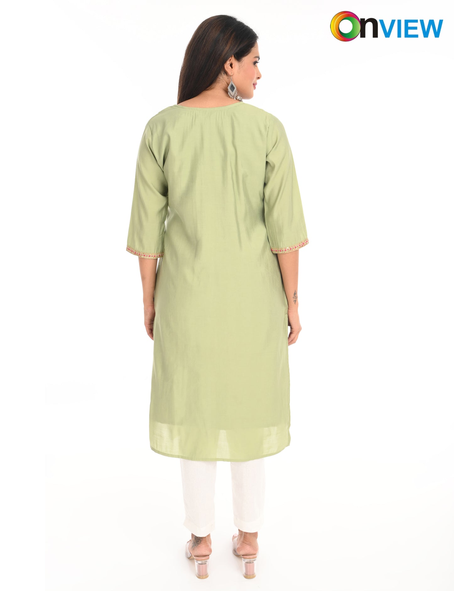 ONVIEW | 1433 | ROMAN SILK EMBROIDERY BORDER WITH LINING | PACK OF 4