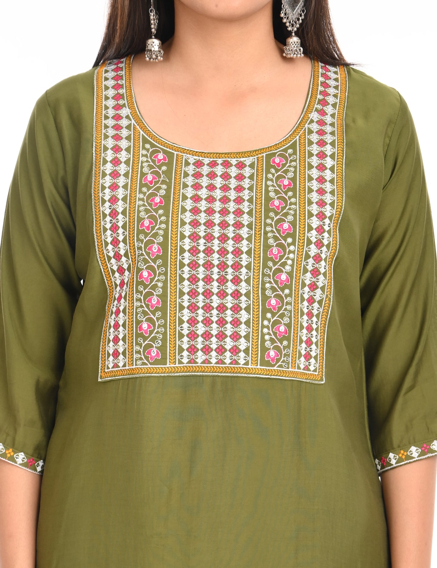 ONVIEW | 1434 | ROMAN SILK EMBROIDERY BORDER WITH LINING | PACK OF 4