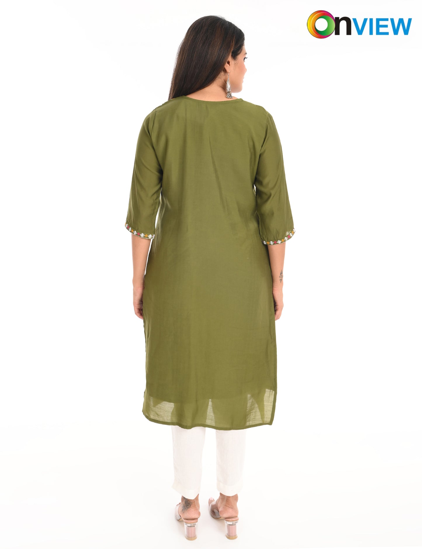 ONVIEW | 1434 | ROMAN SILK EMBROIDERY BORDER WITH LINING | PACK OF 4