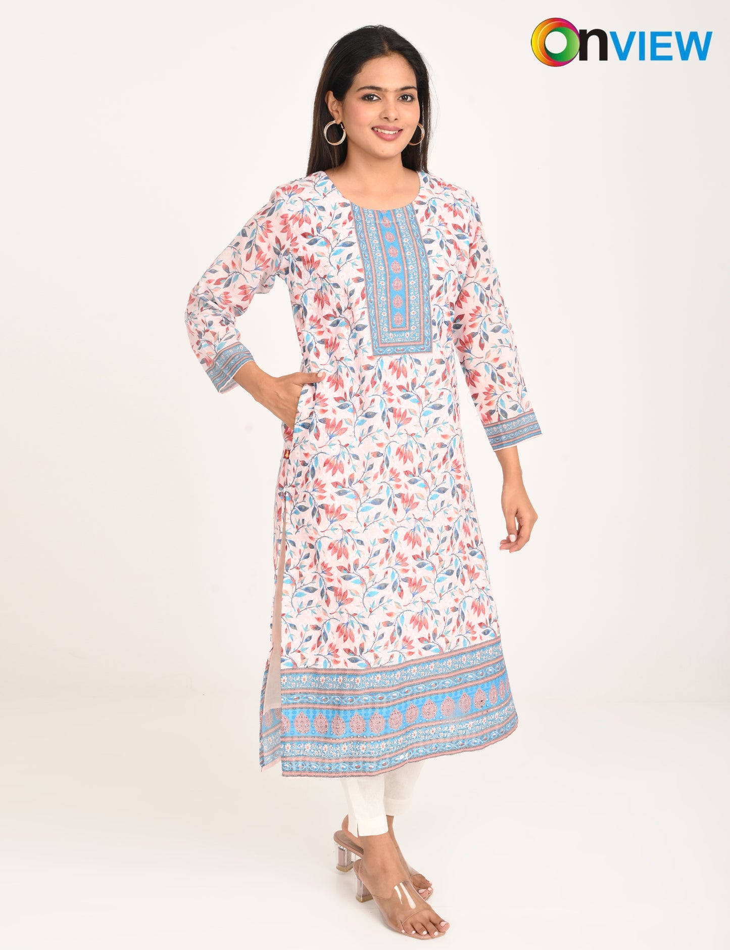 ONVIEW | 513 | COTTON CHIKANKARI WORK WITH DIGITAL PRINT | PACK OF 4