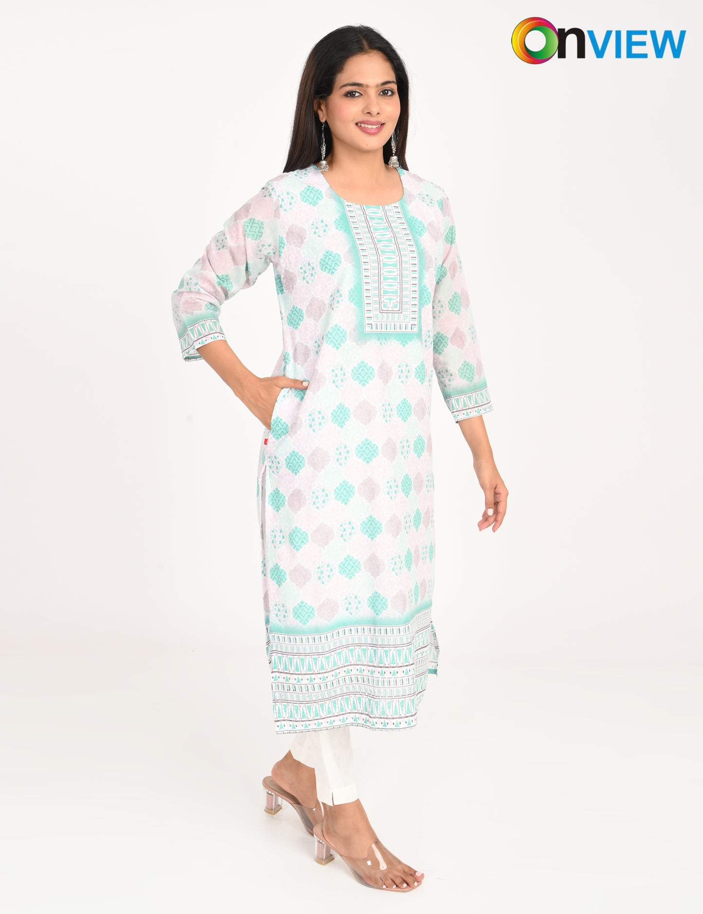 ONVIEW | 527 | COTTON CHIKANKARI WORK WITH DIGITAL PRINT | PACK OF 4
