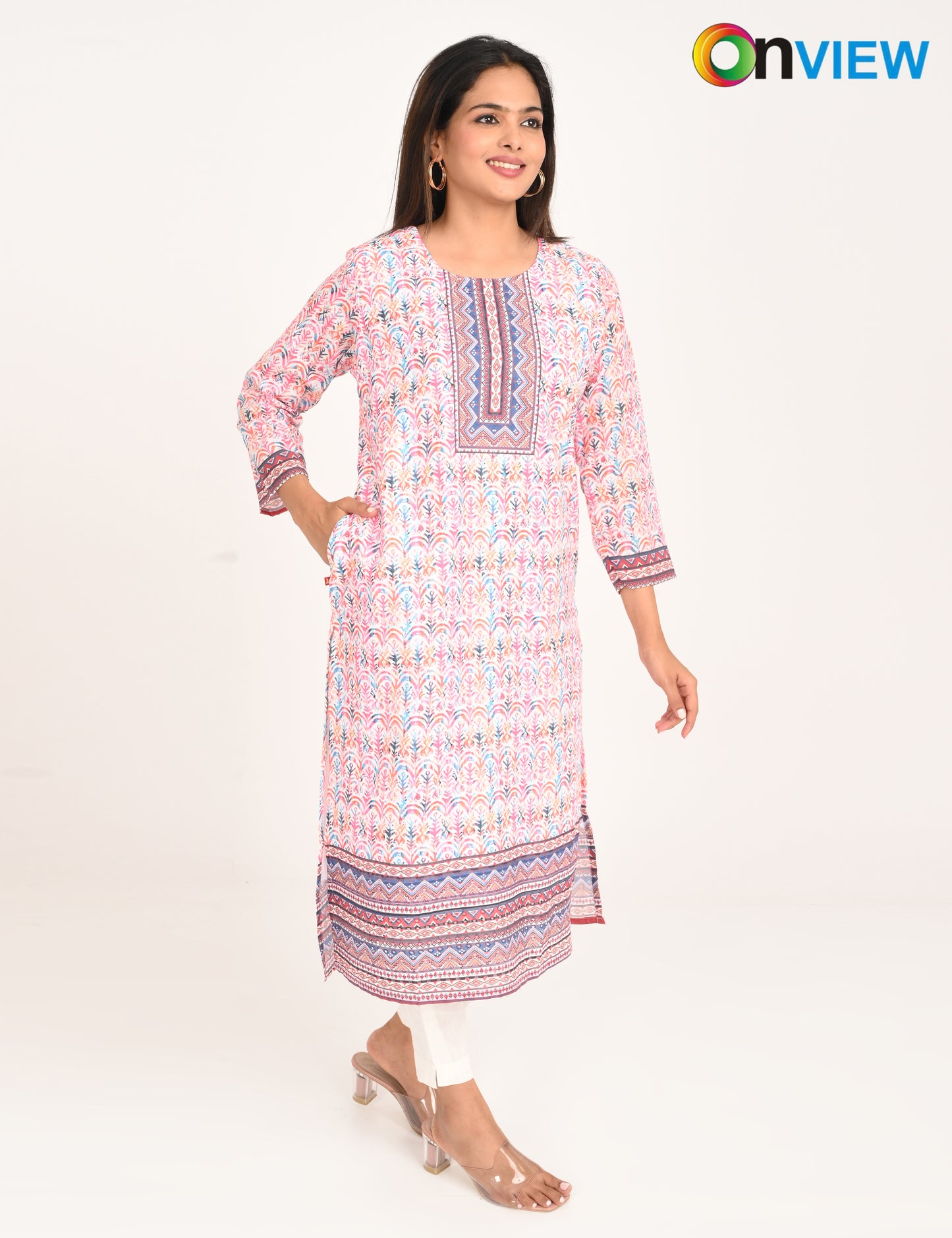 ONVIEW | 530 | COTTON CHIKANKARI WORK WITH DIGITAL PRINT | PACK OF 4
