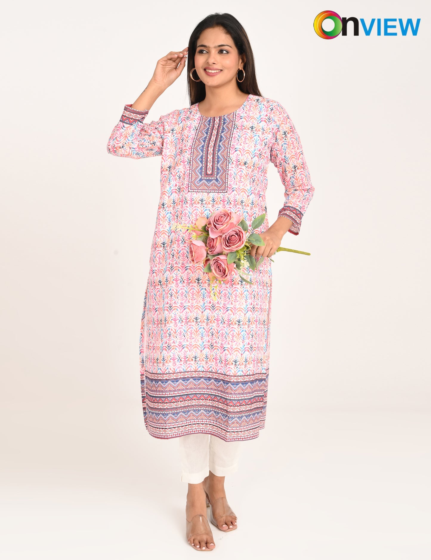 ONVIEW | 530 | COTTON CHIKANKARI WORK WITH DIGITAL PRINT | PACK OF 4