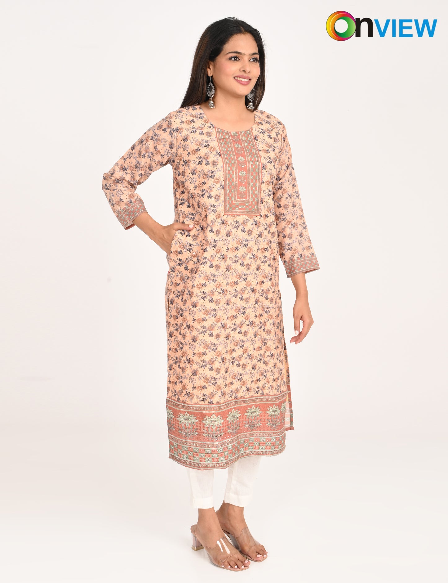ONVIEW | 546 | COTTON CHIKANKARI WORK WITH DIGITAL PRINT | PACK OF 4