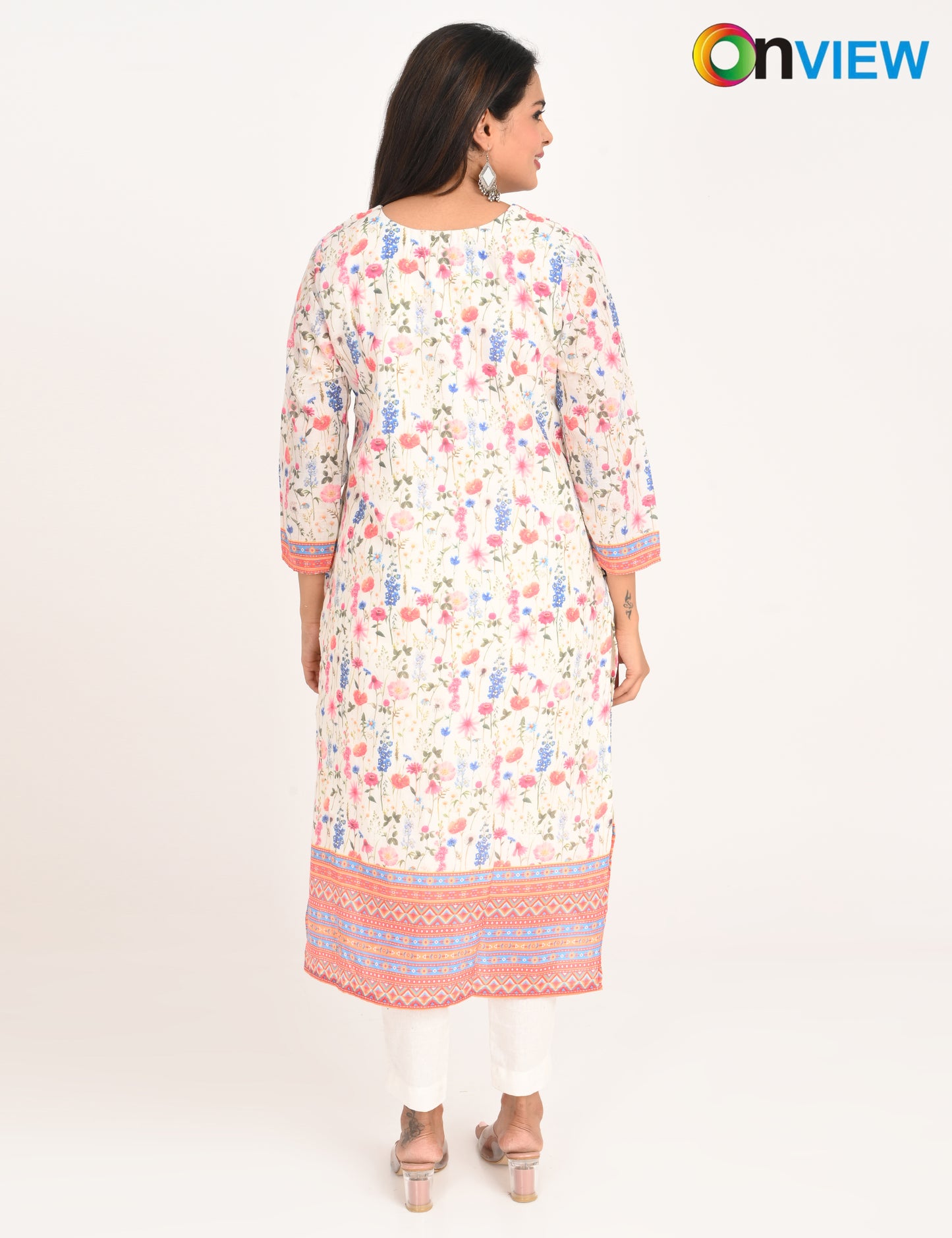 ONVIEW | 549 | COTTON CHIKANKARI WORK WITH DIGITAL PRINT | PACK OF 4