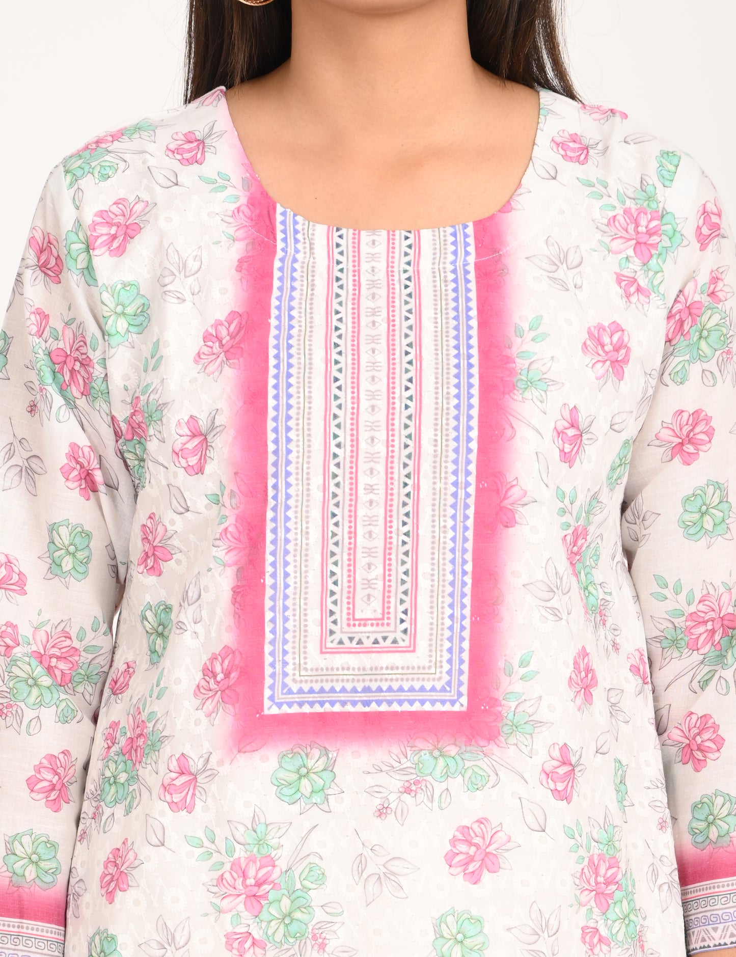 ONVIEW | 989 | COTTON CHIKANKARI WORK WITH DIGITAL PRINT | PACK OF 4