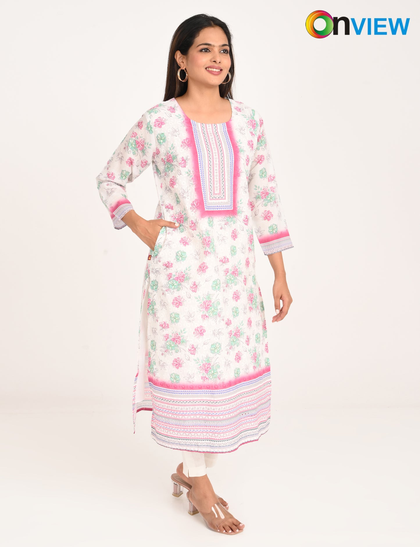 ONVIEW | 989 | COTTON CHIKANKARI WORK WITH DIGITAL PRINT | PACK OF 4