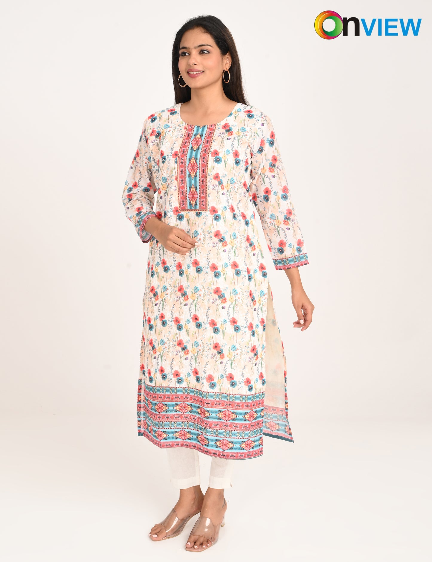 ONVIEW | 990 | COTTON CHIKANKARI WORK WITH DIGITAL PRINT | PACK OF 4