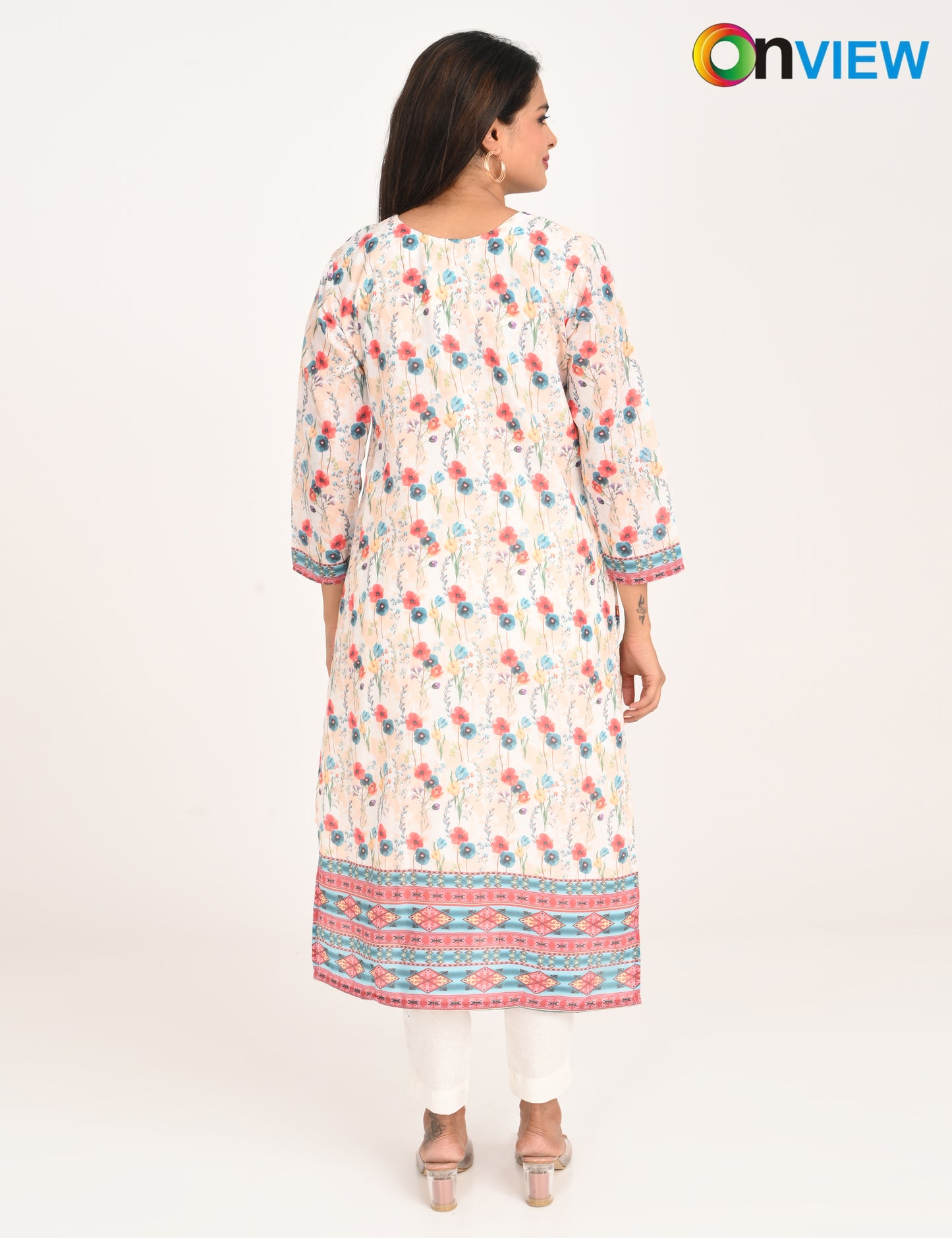 ONVIEW | 990 | COTTON CHIKANKARI WORK WITH DIGITAL PRINT | PACK OF 4