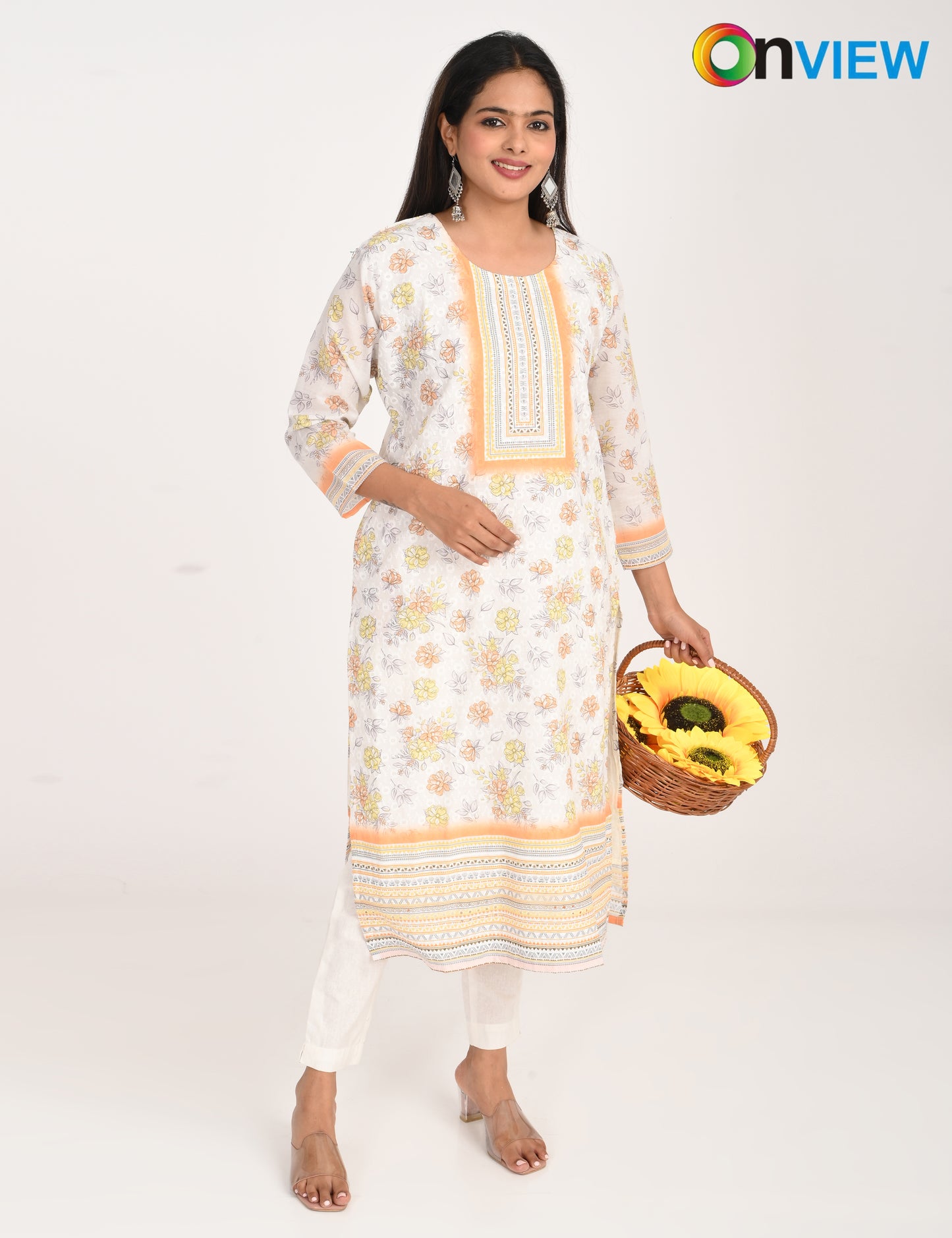ONVIEW | 991 | COTTON CHIKANKARI WORK WITH DIGITAL PRINT | PACK OF 4