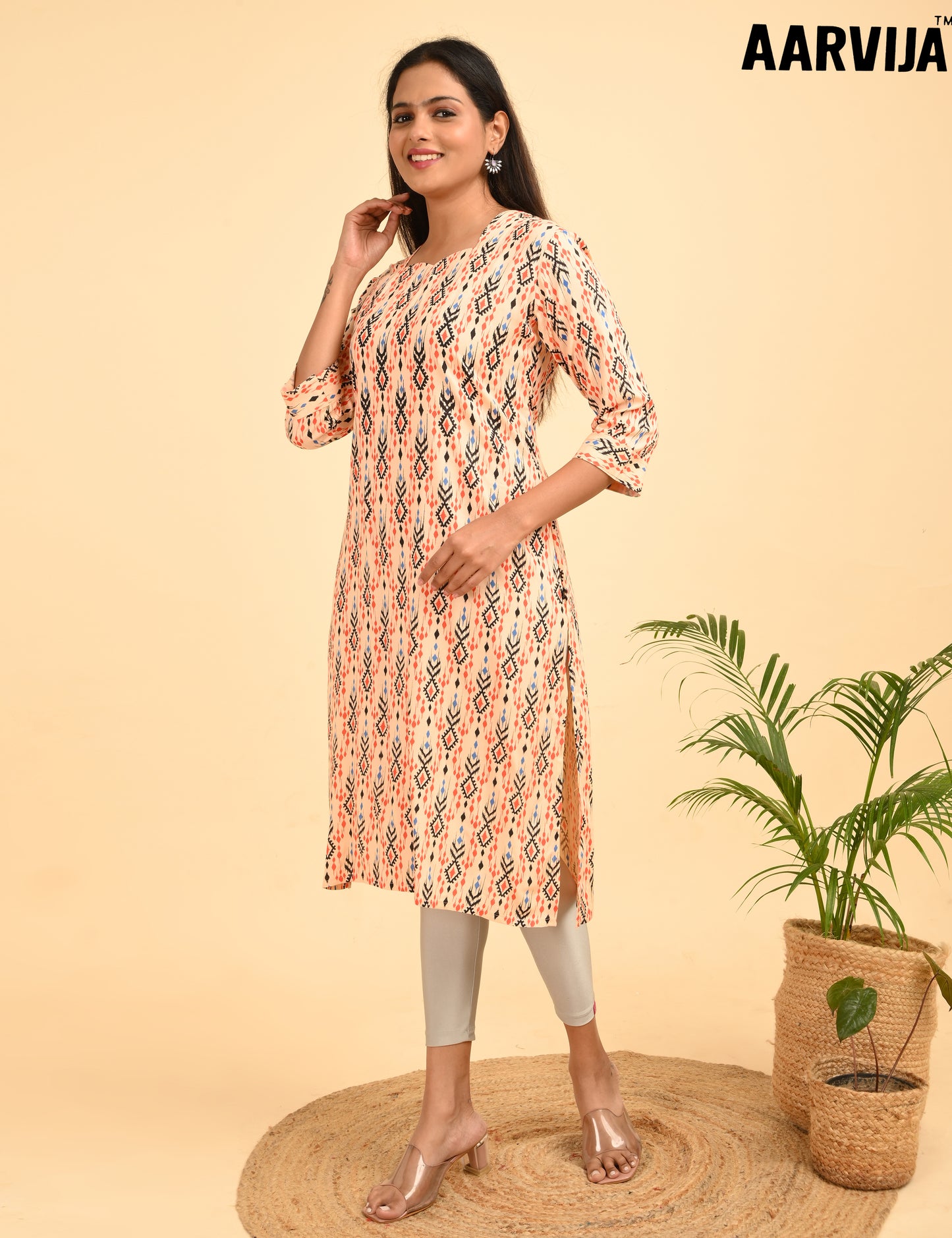 AARVIJA | 342 | DESIGN NECK WITH POCKET | PACK OF 4