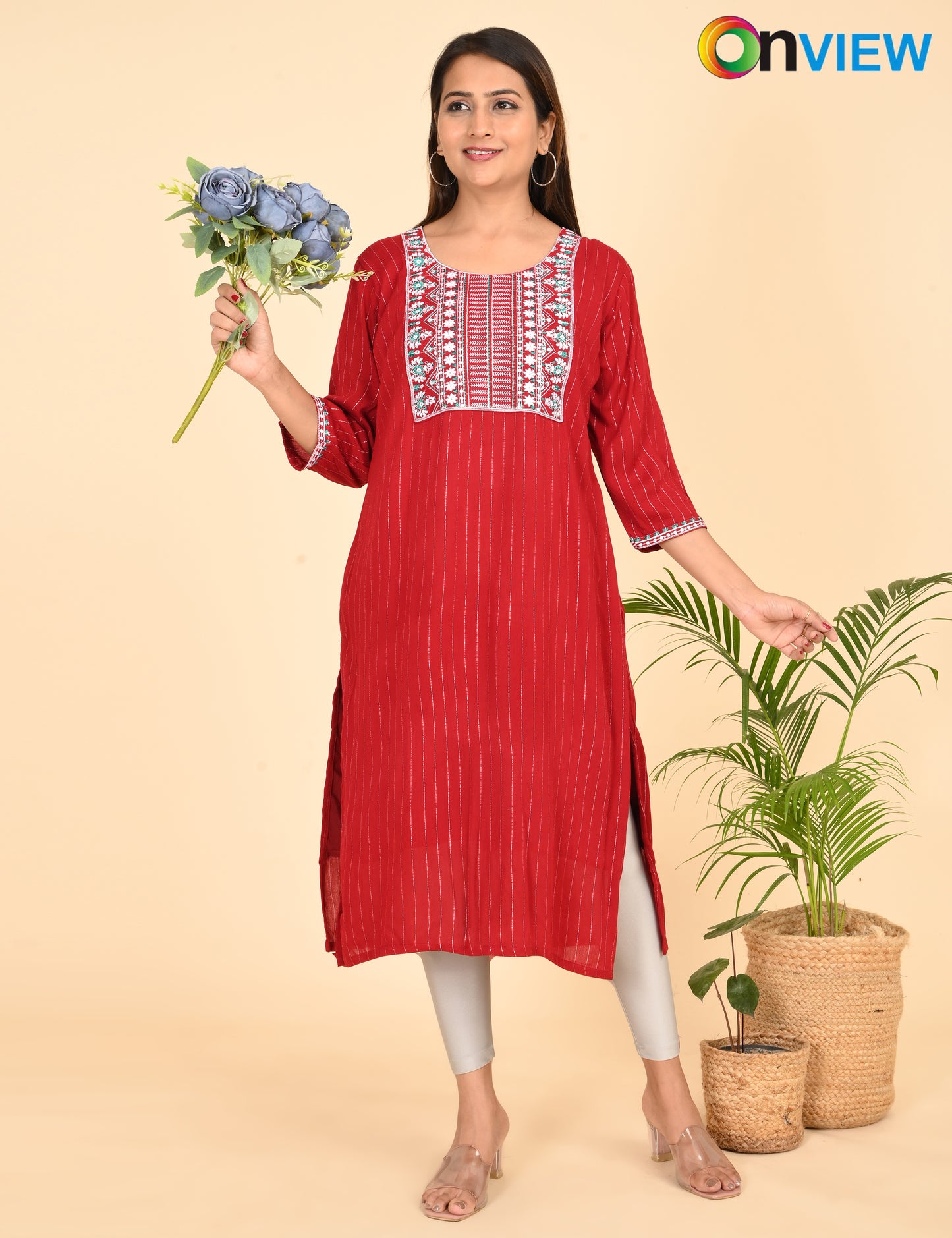 ONVIEW | 025 | BIG EMBROIDERY WITH LINING | PACK OF 6