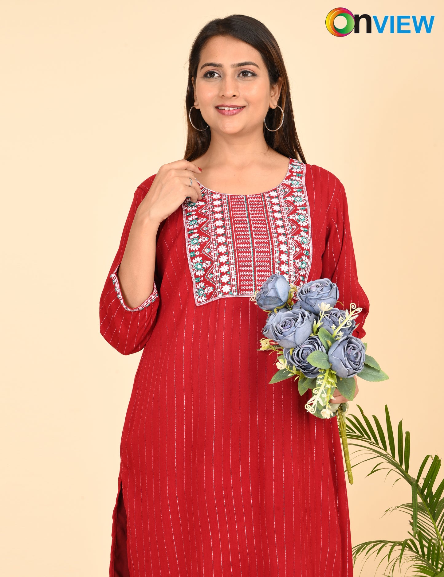 ONVIEW | 025 | BIG EMBROIDERY WITH LINING | PACK OF 6