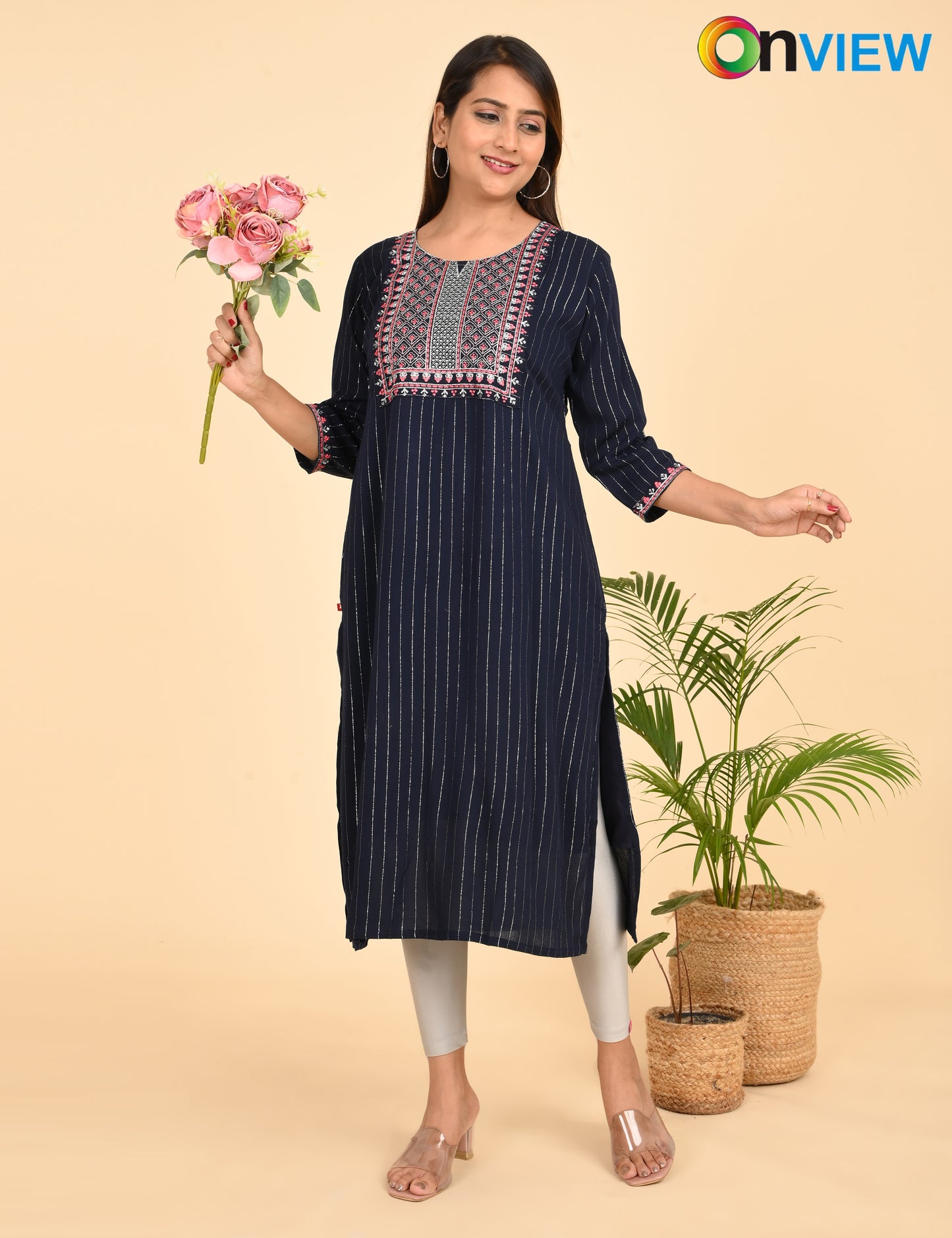 ONVIEW | 026 | BIG EMBROIDERY WITH LINING | PACK OF 6