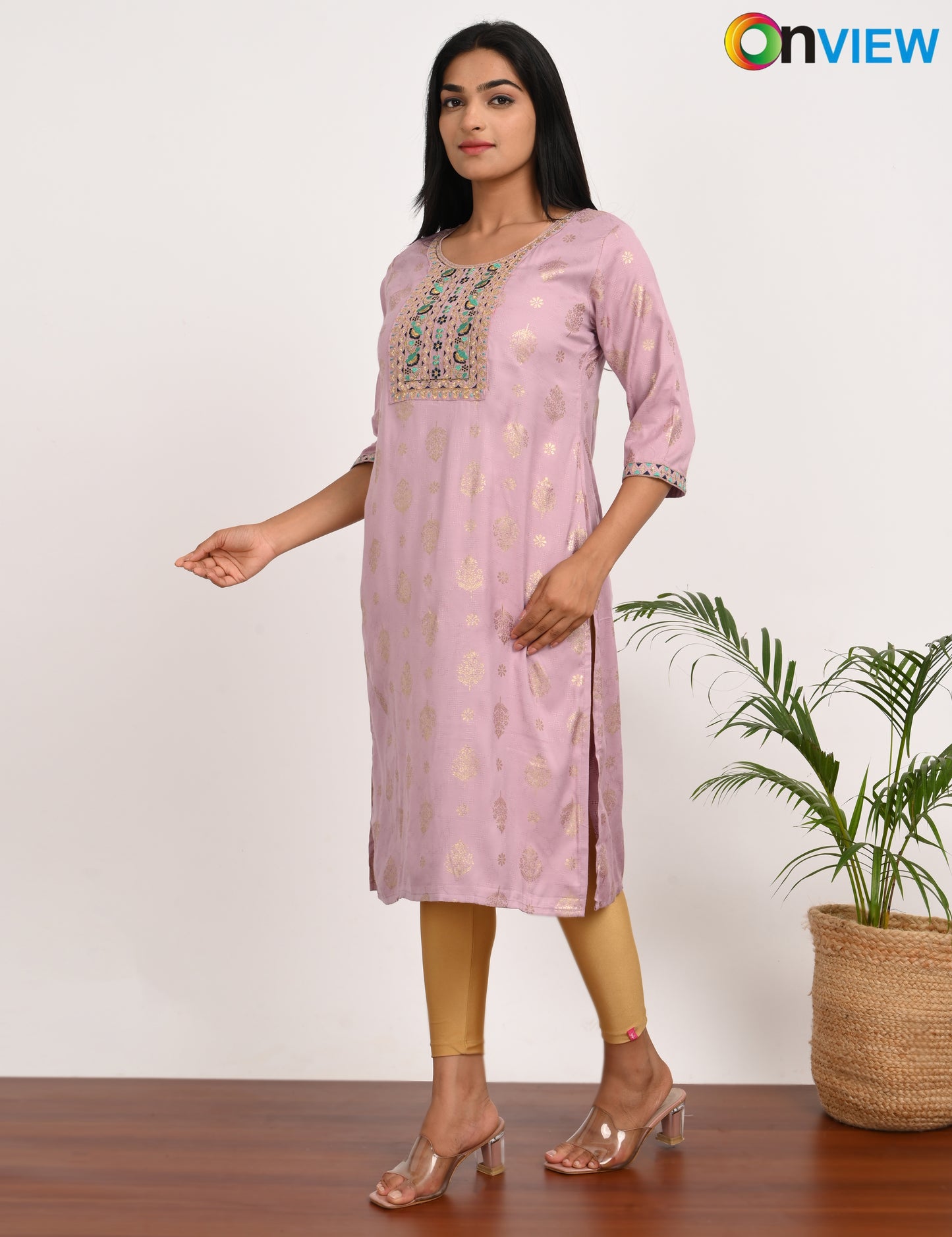 ONVIEW | 068 | DOBBY BIG EMBROIDARY | PACK OF 4