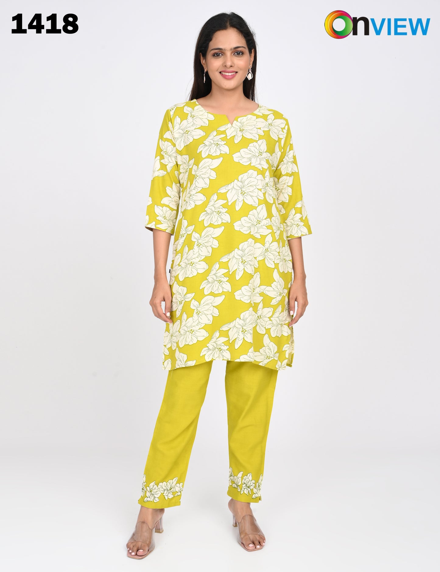 ONVIEW | 1418 | RAYON CO-ORD SET | PACK OF 4