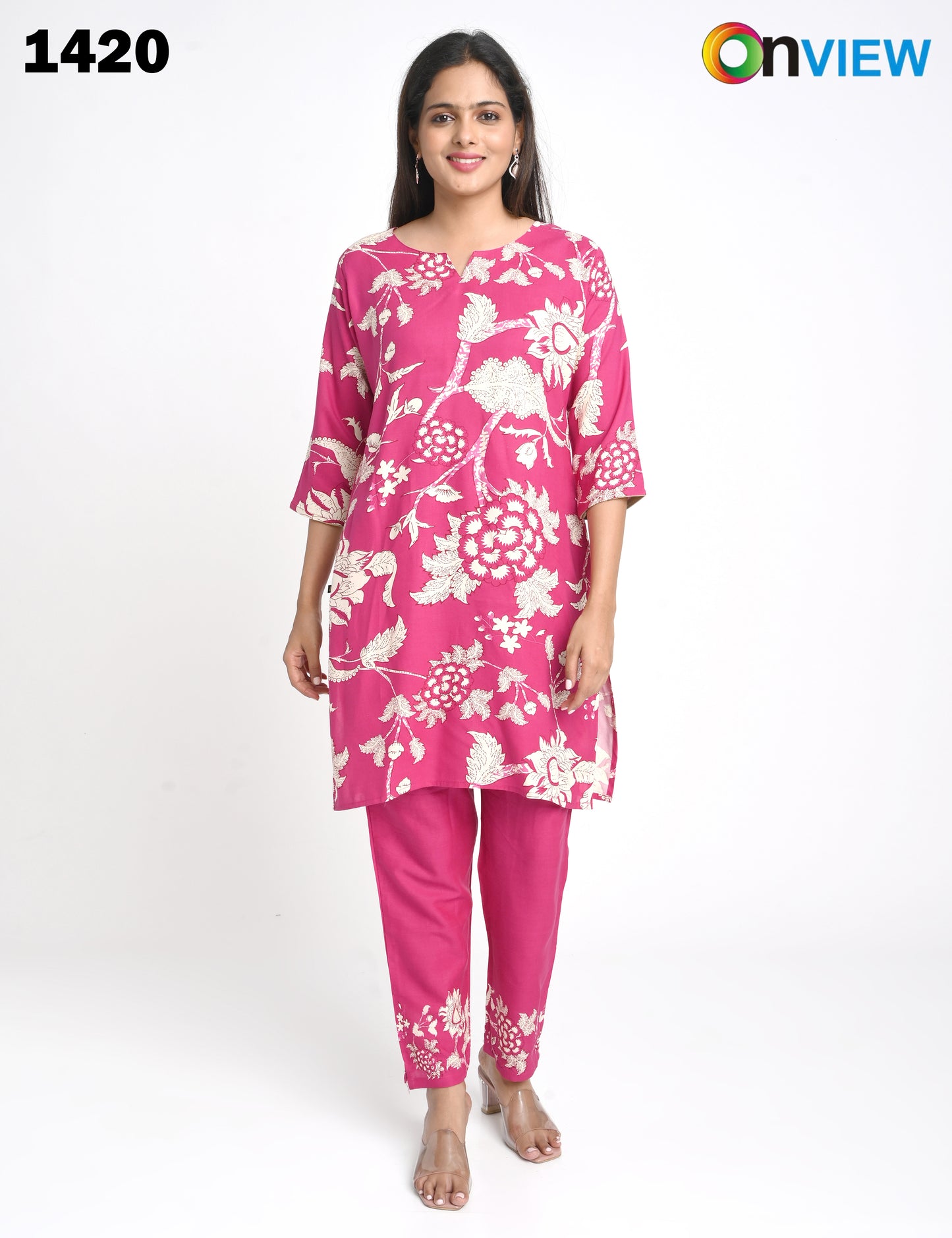 ONVIEW | 1420 | RAYON CO-ORD SET | PACK OF 4