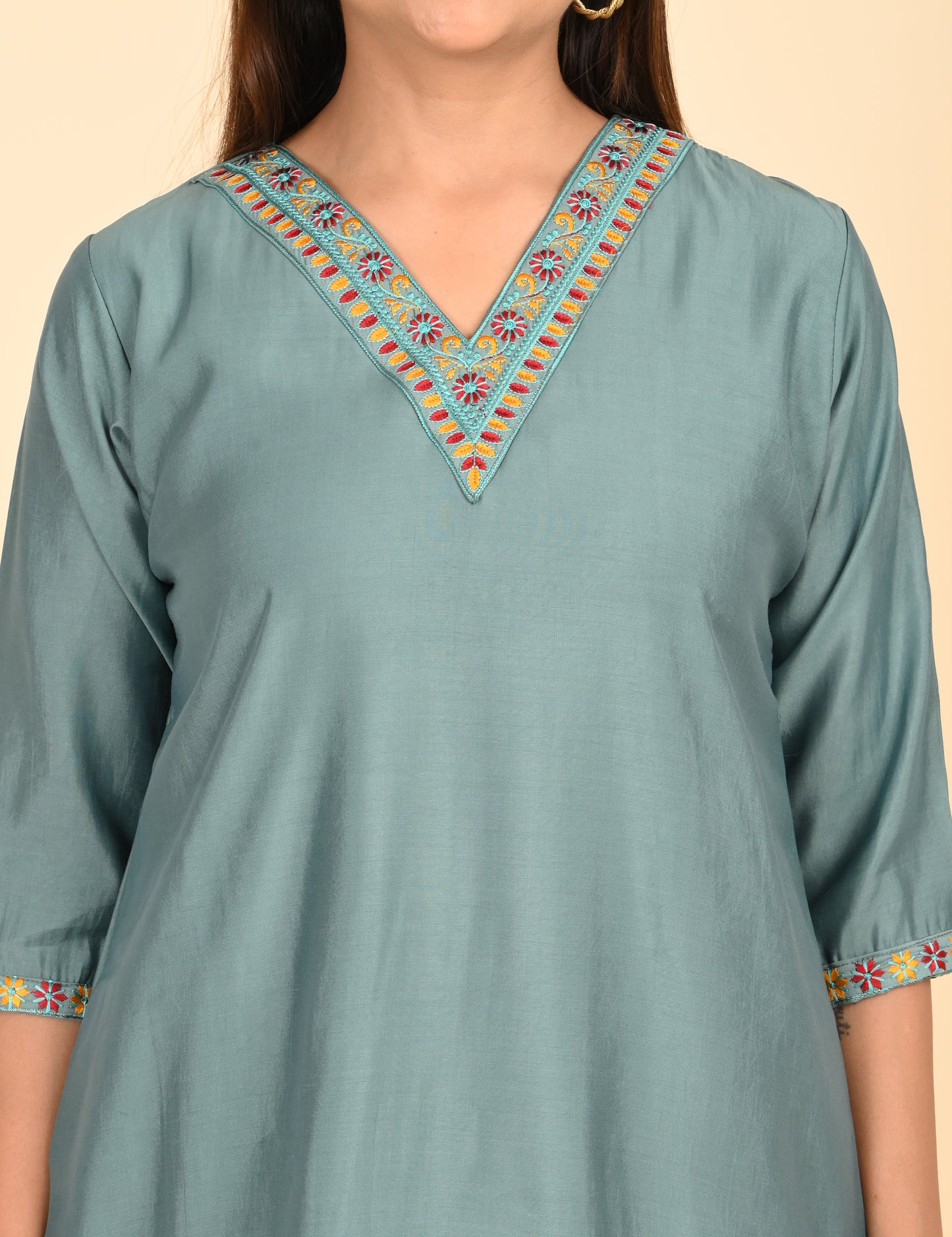 ONVIEW | 1435 | ROMAN SILK EMBROIDERY BORDER WITH LINING | PACK OF 4