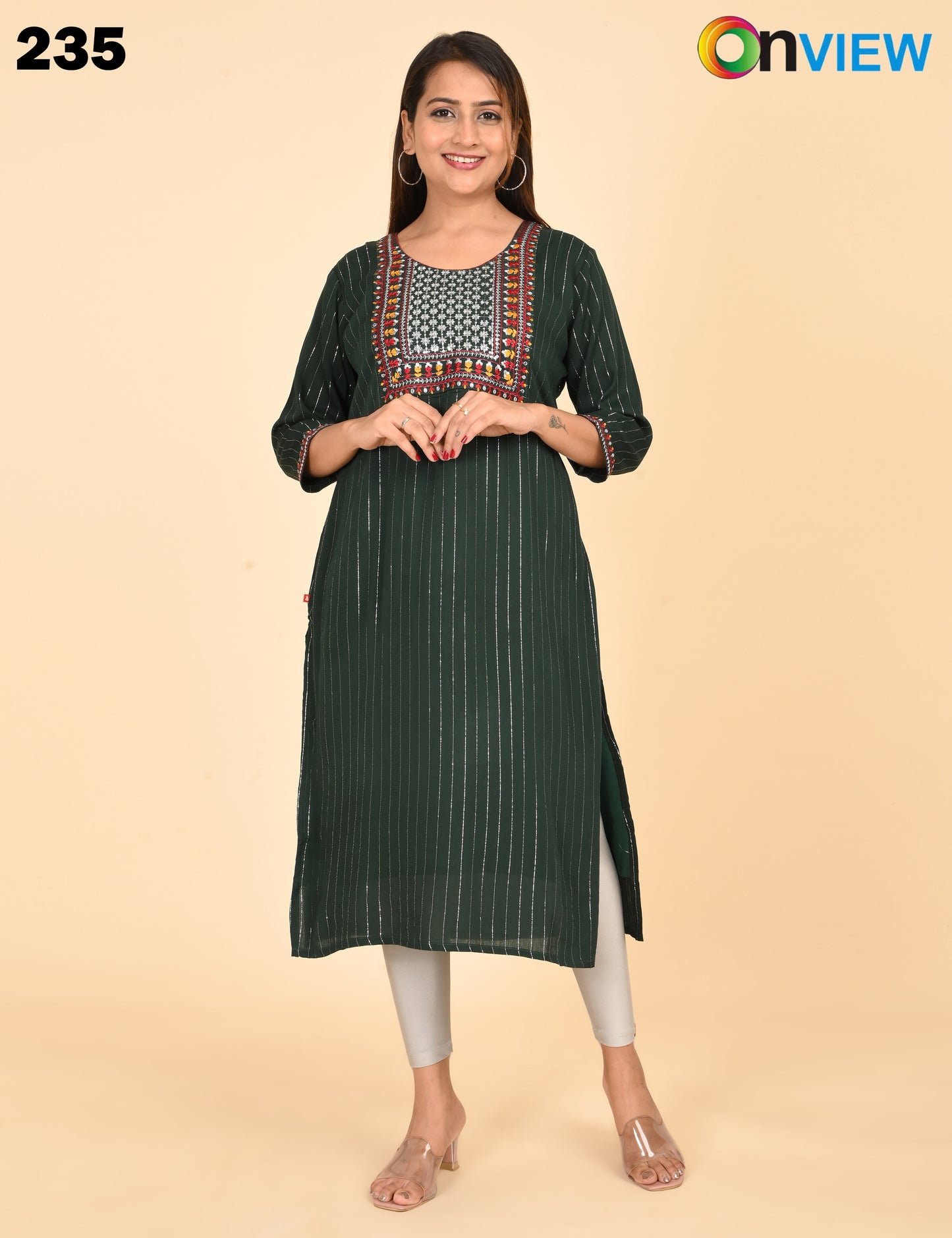 ONVIEW | 235 | BIG EMBROIDERY WITH LINING | PACK OF 6