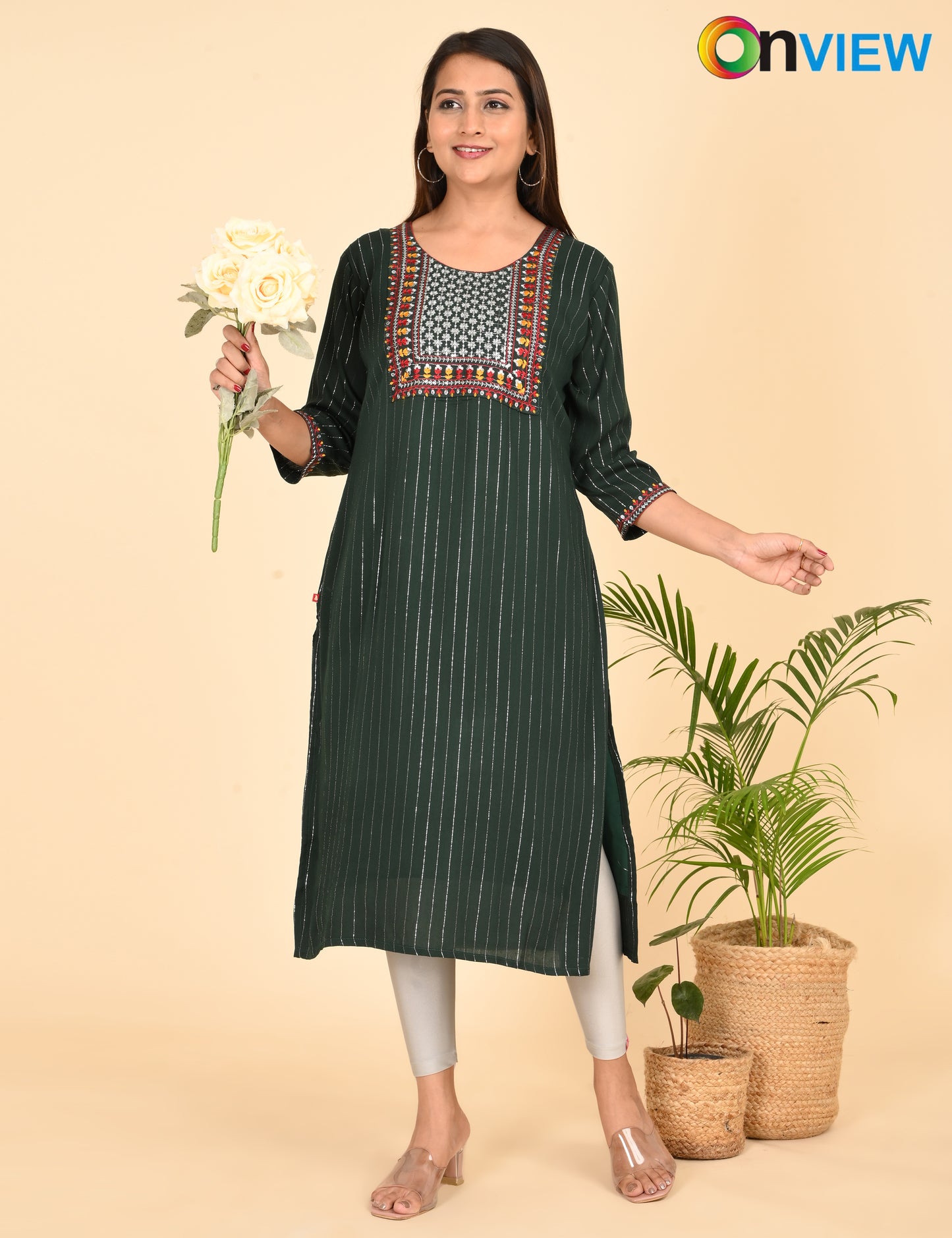 ONVIEW | 235 | BIG EMBROIDERY WITH LINING | PACK OF 6