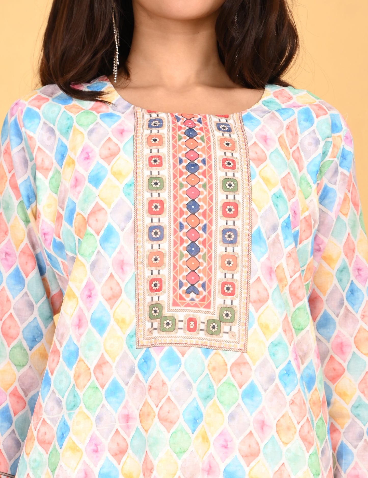 ONVIEW | 526 | COTTON CHIKANKARI WORK DIGITAL PRINT | PACK OF 4