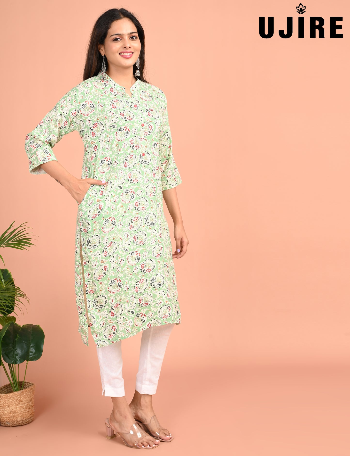 UJIRE | 956 | COLLAR NECK WITH POCKET | PACK OF 4