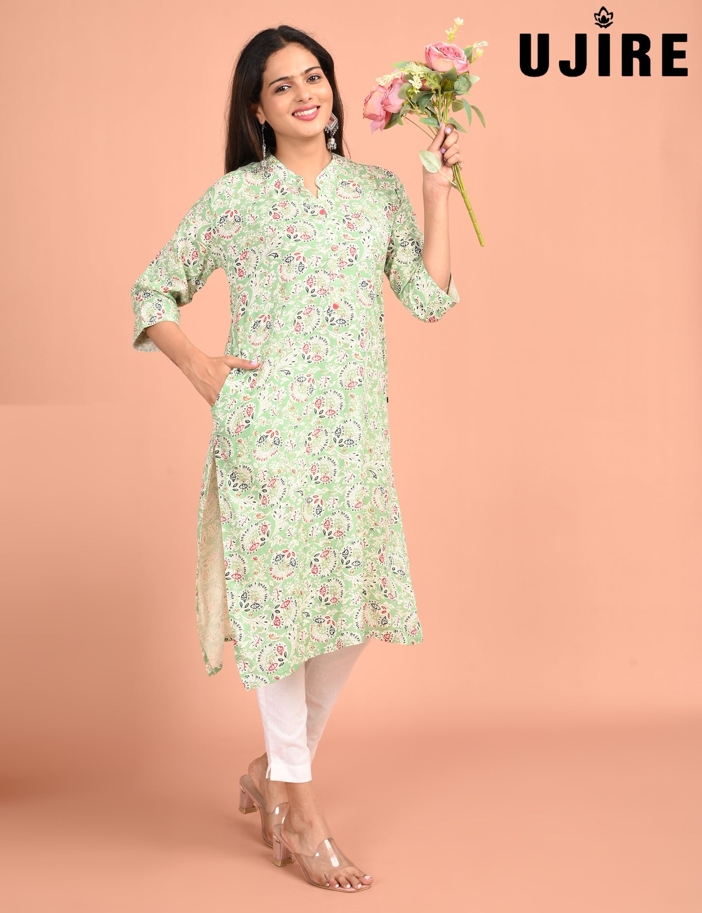 UJIRE | 956 | COLLAR NECK WITH POCKET | PACK OF 4