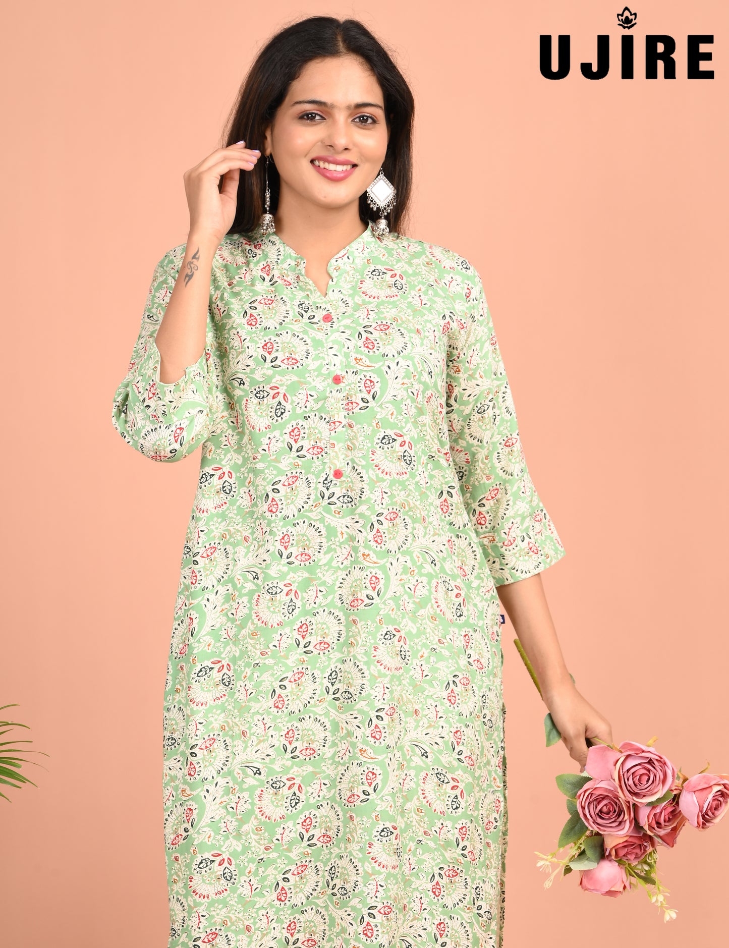 UJIRE | 956 | COLLAR NECK WITH POCKET | PACK OF 4