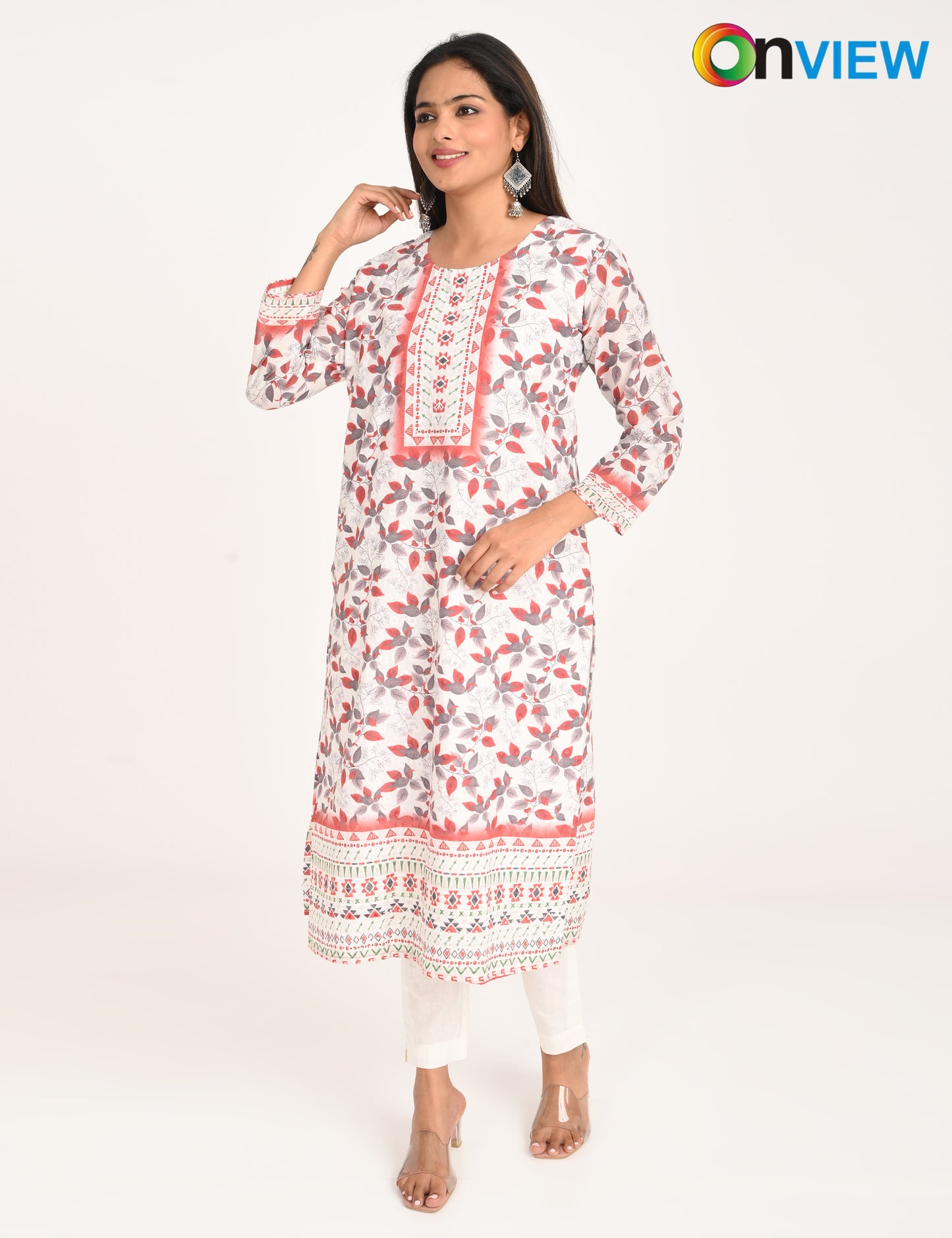 ONVIEW | 1126 | COTTON CHIKANKARI WORK WITH DIGITAL PRINT | PACK OF 4