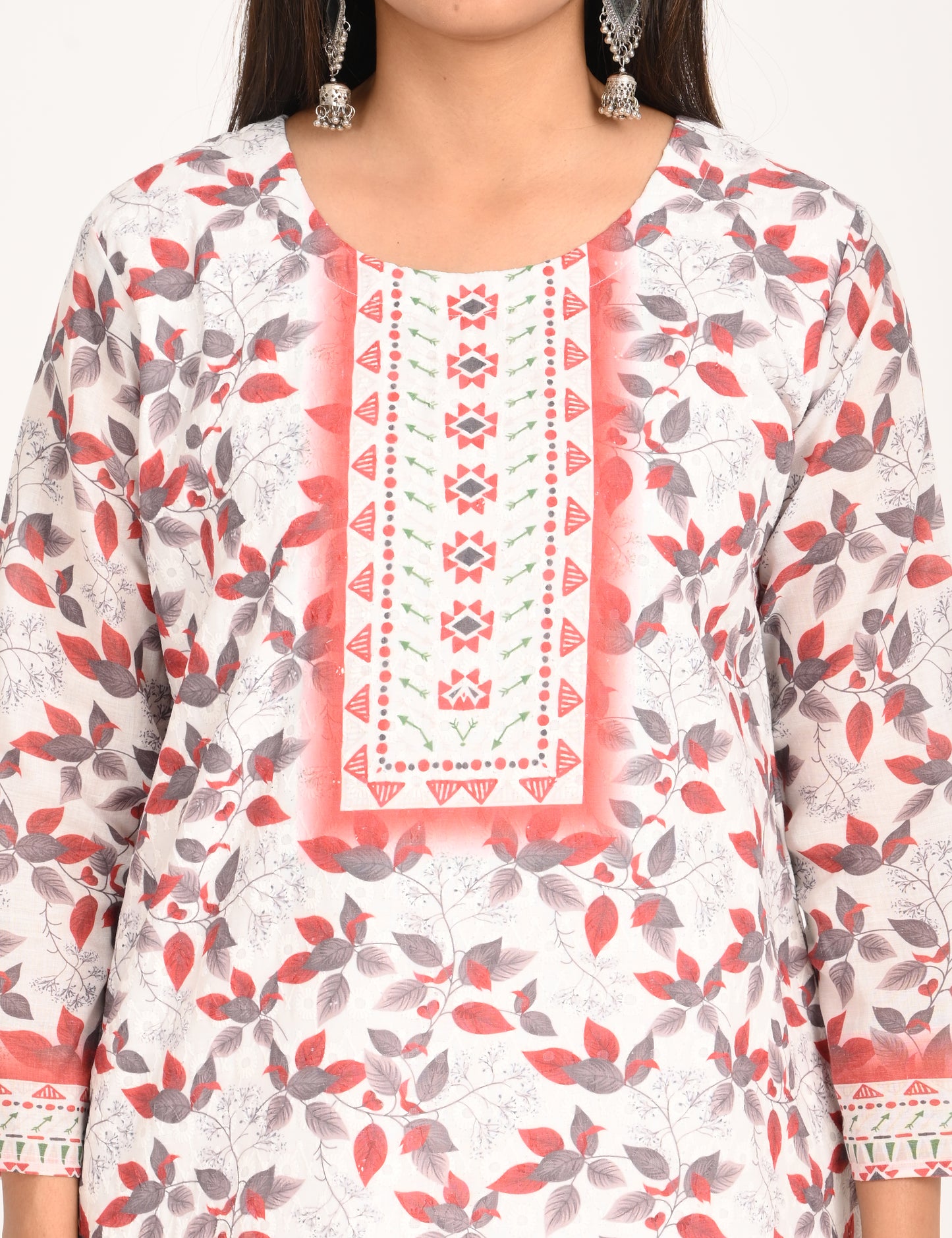 ONVIEW | 1126 | COTTON CHIKANKARI WORK WITH DIGITAL PRINT | PACK OF 4