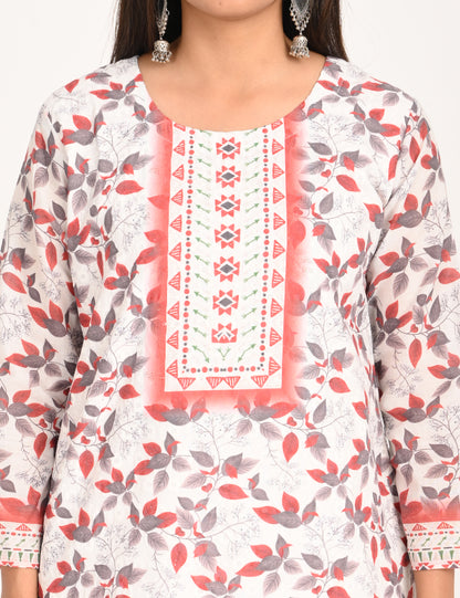 ONVIEW | 1126 | COTTON CHIKANKARI WORK WITH DIGITAL PRINT | PACK OF 4