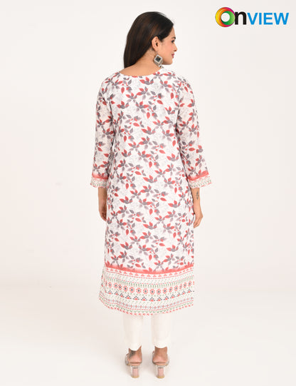 ONVIEW | 1126 | COTTON CHIKANKARI WORK WITH DIGITAL PRINT | PACK OF 4