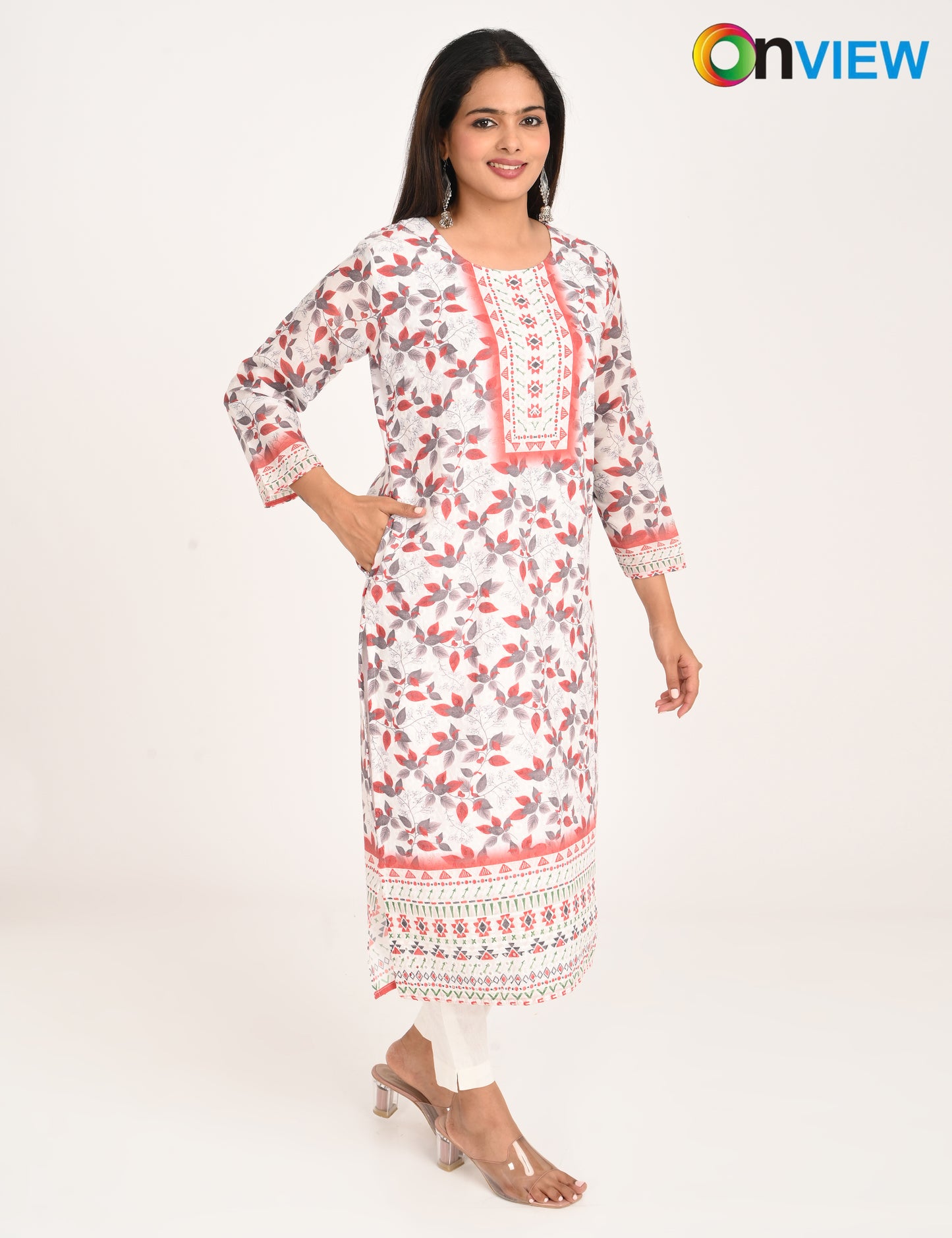ONVIEW | 1126 | COTTON CHIKANKARI WORK WITH DIGITAL PRINT | PACK OF 4