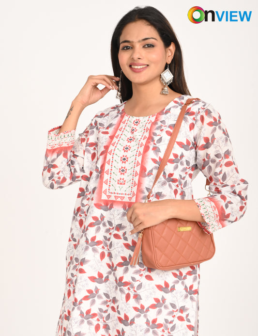 ONVIEW | 1126 | COTTON CHIKANKARI WORK WITH DIGITAL PRINT | PACK OF 4