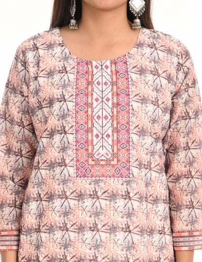 ONVIEW | 1127 | COTTON CHIKANKARI WORK WITH DIGITAL PRINT | PACK OF 4