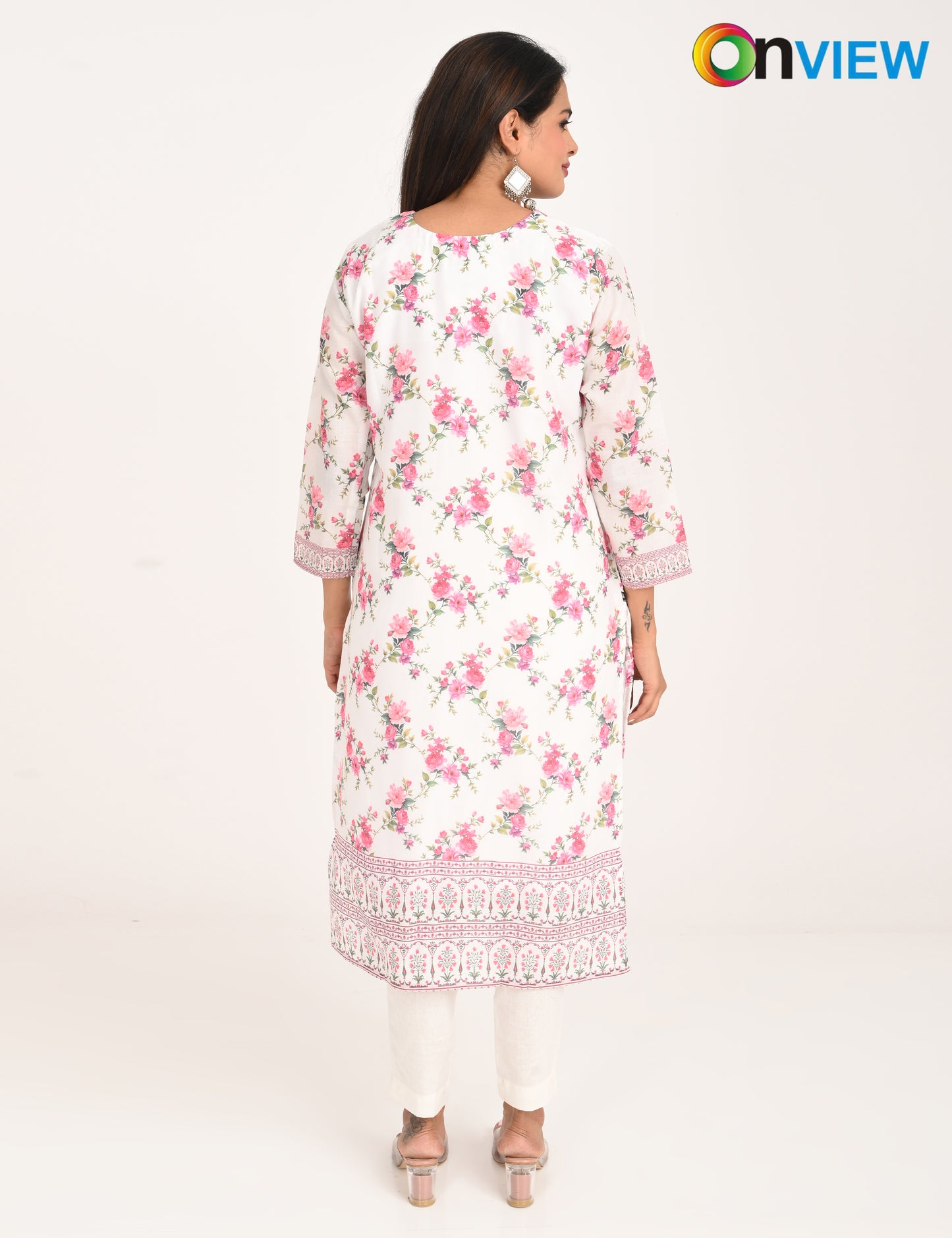 ONVIEW | 1128 | COTTON CHIKANKARI WORK WITH DIGITAL PRINT | PACK OF 4