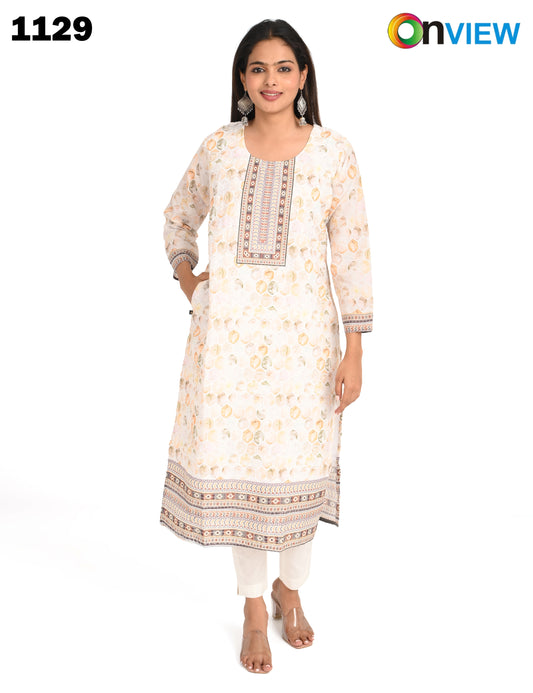 ONVIEW | 1129 | COTTON CHIKANKARI WORK WITH DIGITAL PRINT | PACK OF 4