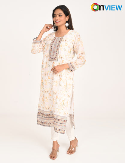 ONVIEW | 1129 | COTTON CHIKANKARI WORK WITH DIGITAL PRINT | PACK OF 4