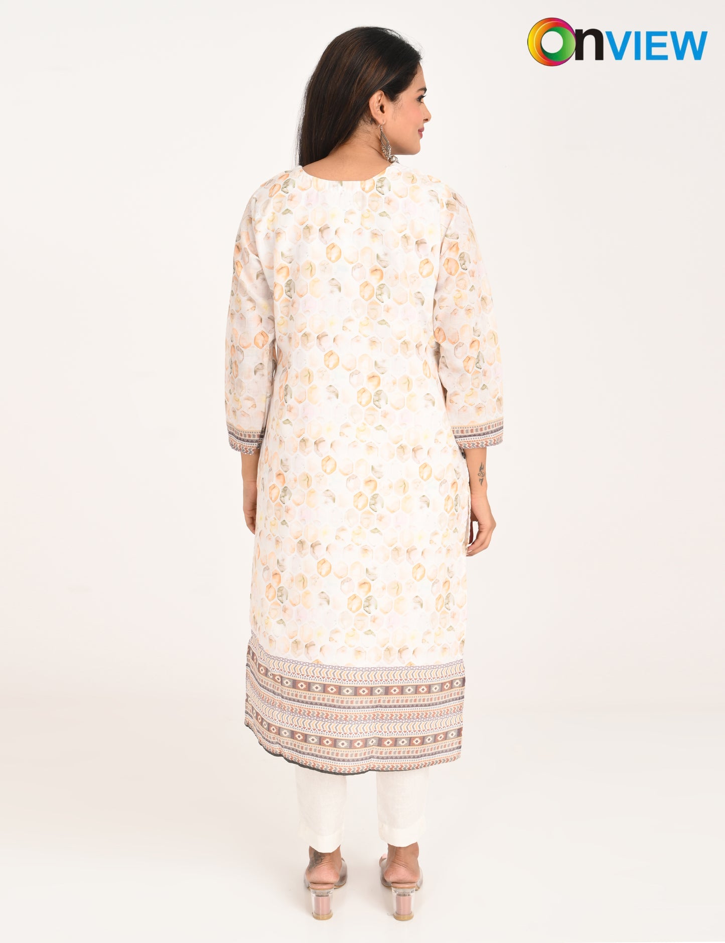 ONVIEW | 1129 | COTTON CHIKANKARI WORK WITH DIGITAL PRINT | PACK OF 4