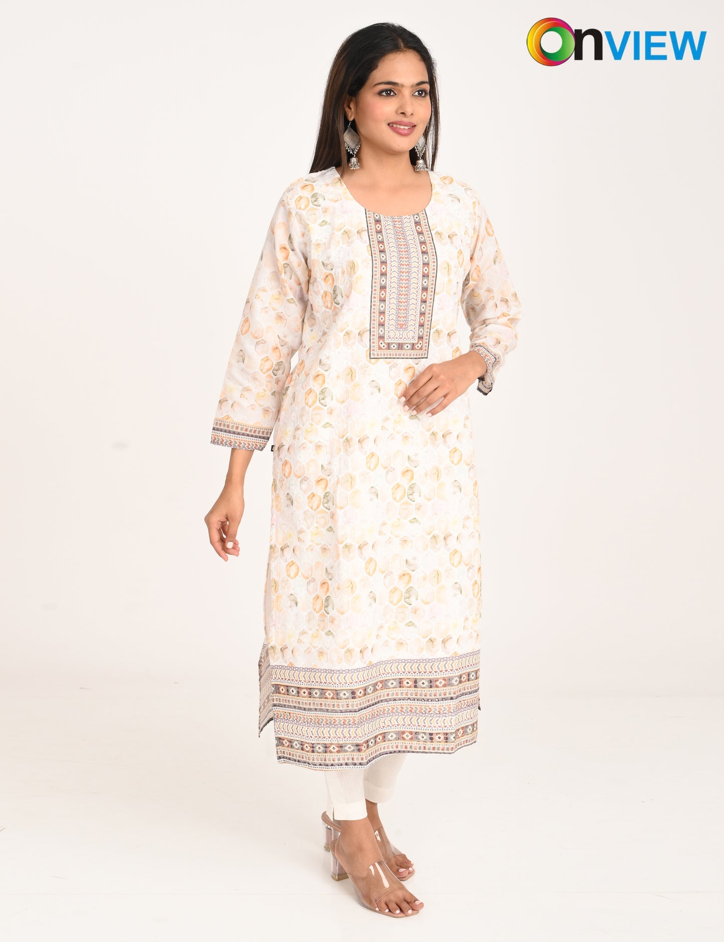 ONVIEW | 1129 | COTTON CHIKANKARI WORK WITH DIGITAL PRINT | PACK OF 4