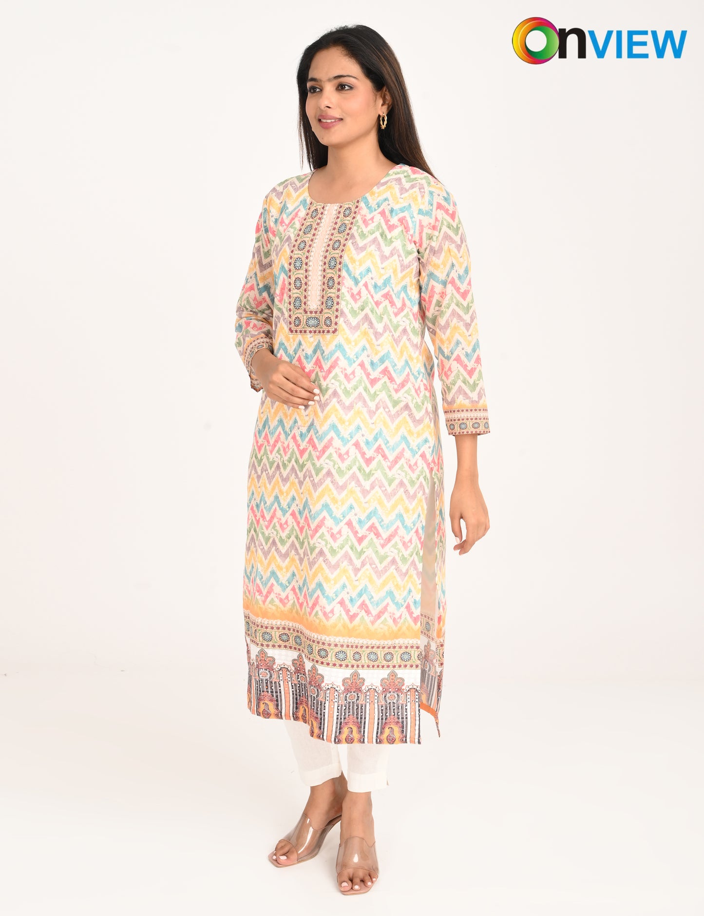 ONVIEW | 1130 | COTTON CHIKANKARI WORK WITH DIGITAL PRINT | PACK OF 4