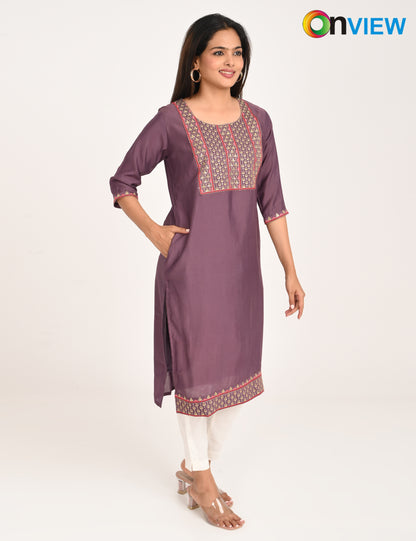 ONVIEW | 1431 | ROMAN SILK EMBROIDERY BORDER WITH LINING | PACK OF 4