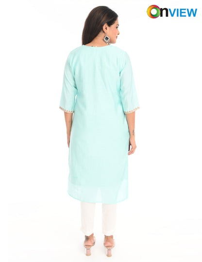 ONVIEW | 1432 | ROMAN SILK EMBROIDERY BORDER WITH LINING | PACK OF 4