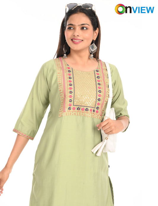 ONVIEW | 1433 | ROMAN SILK EMBROIDERY BORDER WITH LINING | PACK OF 4