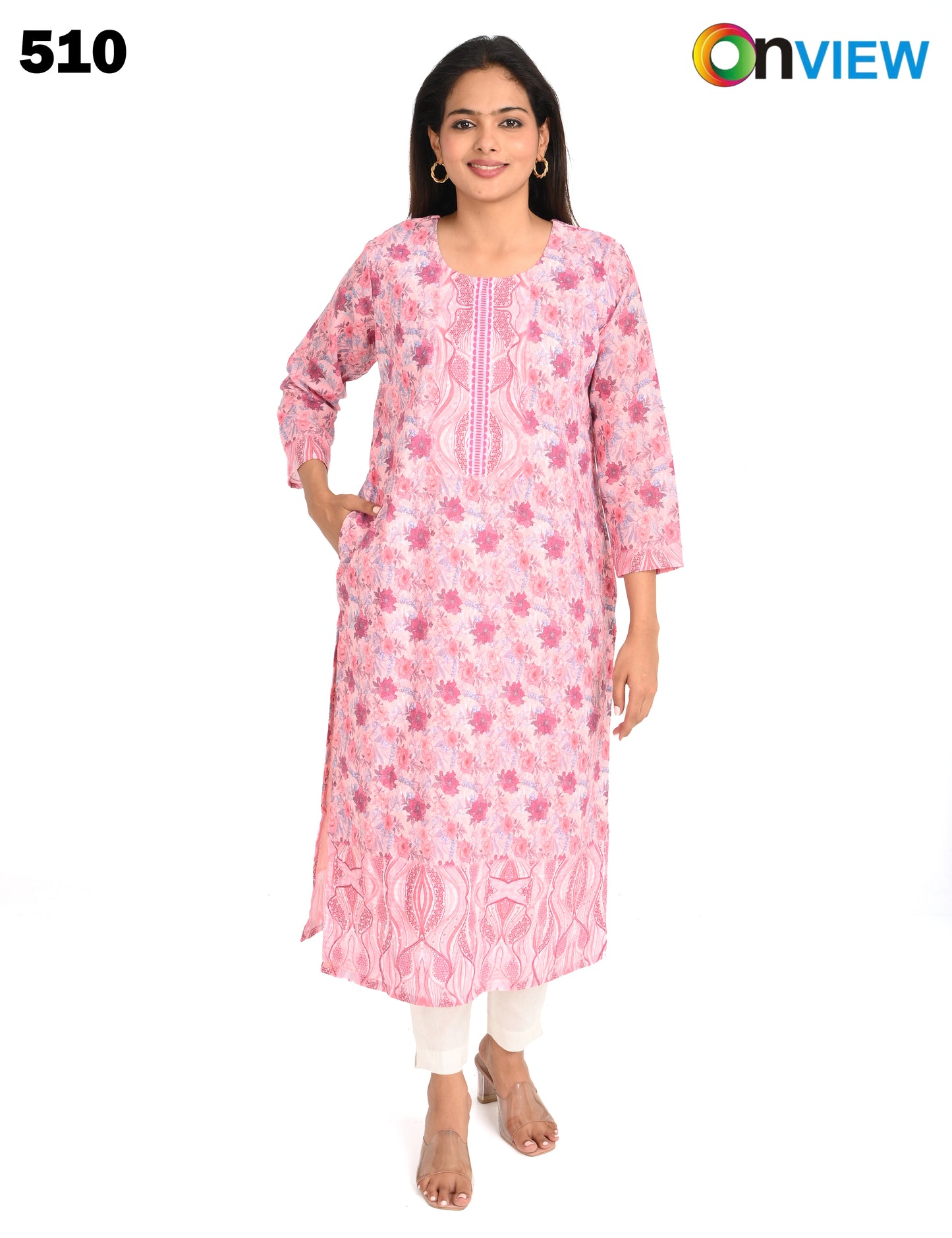 ONVIEW | 510 | COTTON CHIKANKARI WORK WITH DIGITAL PRINT | PACK OF 4