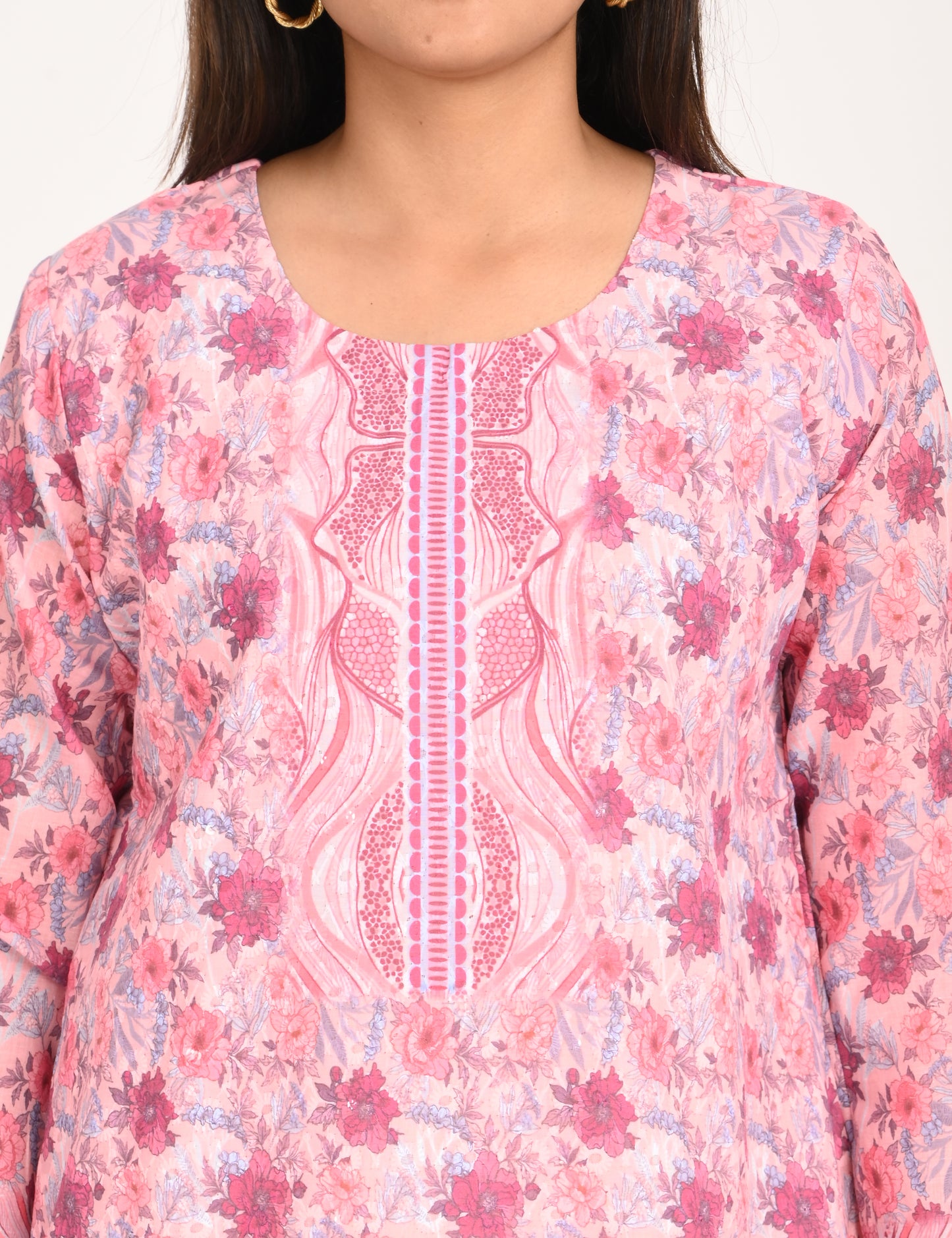 ONVIEW | 510 | COTTON CHIKANKARI WORK WITH DIGITAL PRINT | PACK OF 4