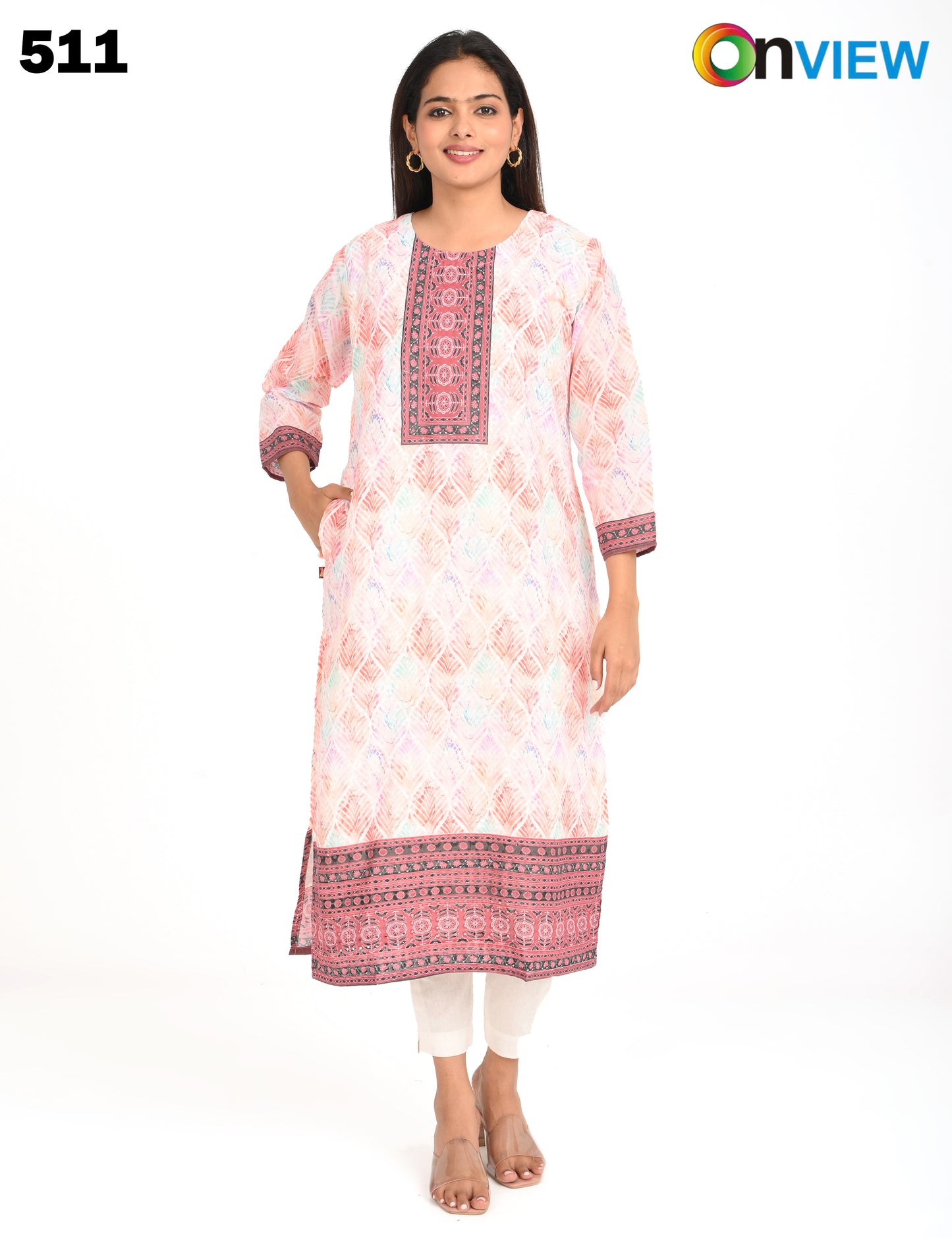 ONVIEW | 511 | COTTON CHIKANKARI WORK WITH DIGITAL PRINT | PACK OF 4