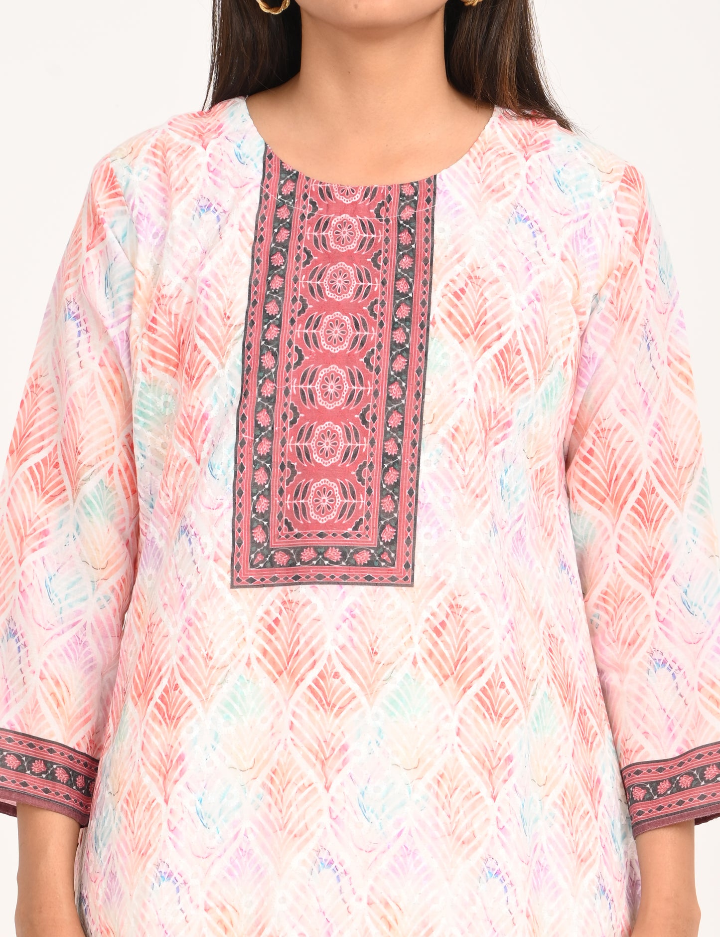 ONVIEW | 511 | COTTON CHIKANKARI WORK WITH DIGITAL PRINT | PACK OF 4